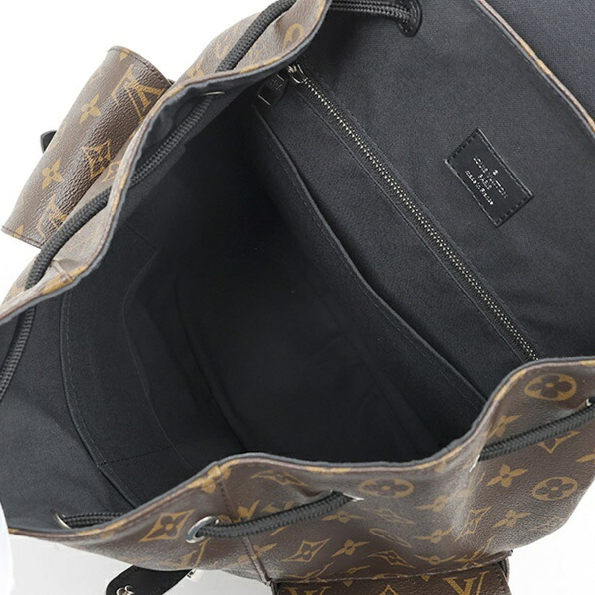 Louis Vuitton Black Monogram Canvas Backpack (Pre-Owned)
