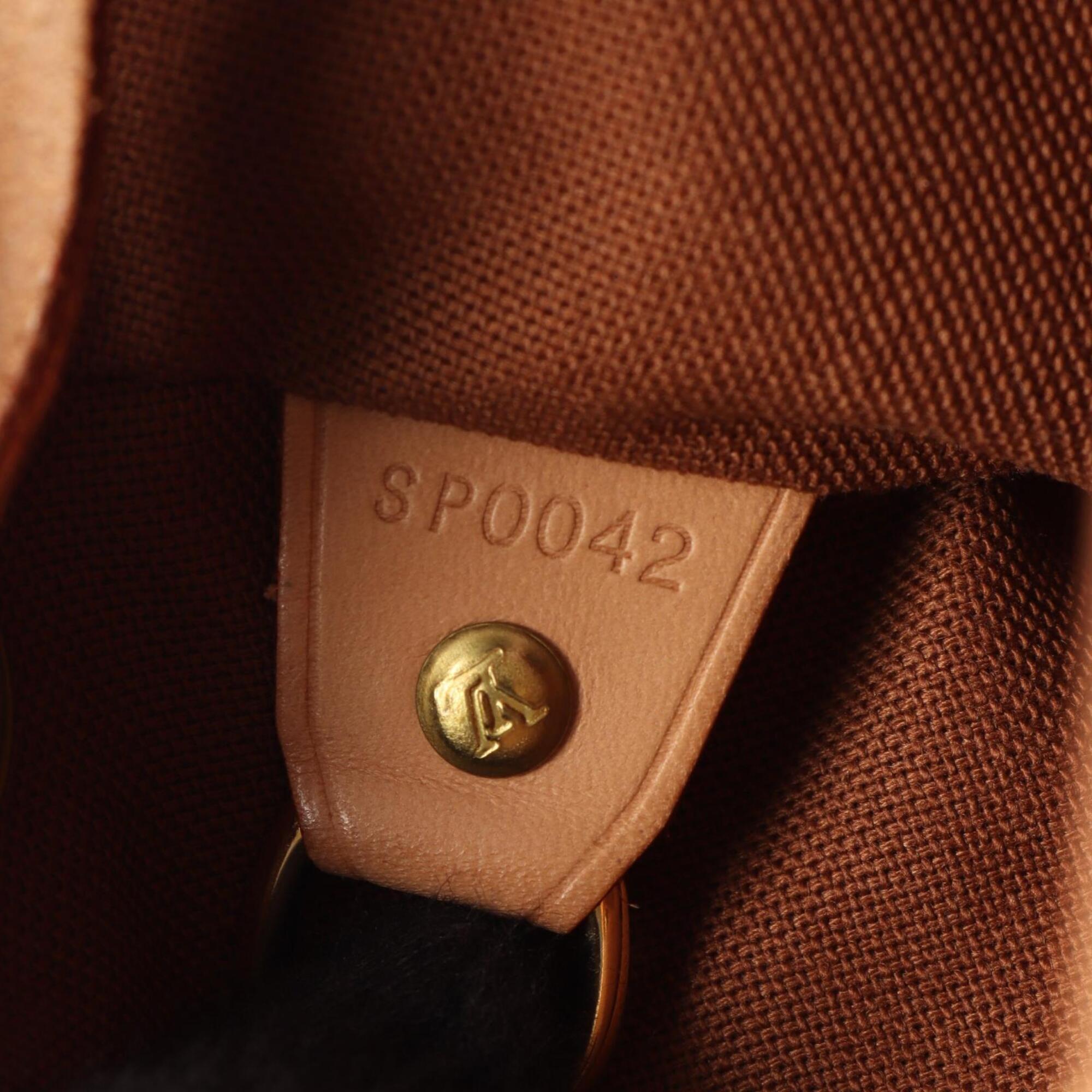 Louis Vuitton Brown Monogram Pvc Coated Canvas Leather Backpack Handbag (Pre-Owned)