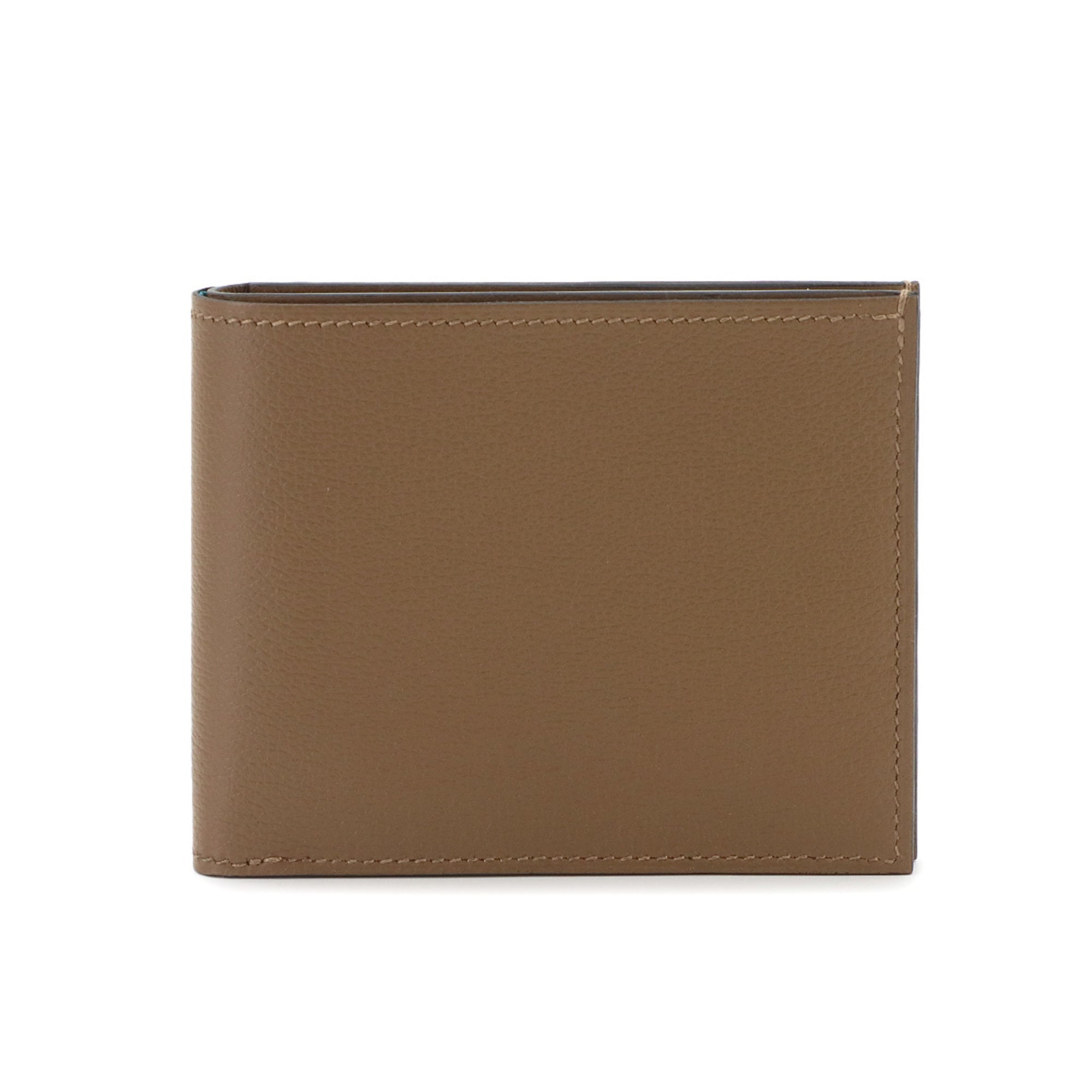 Hermes Beige Leather Wallet (Bi-Fold) (Pre-Owned)