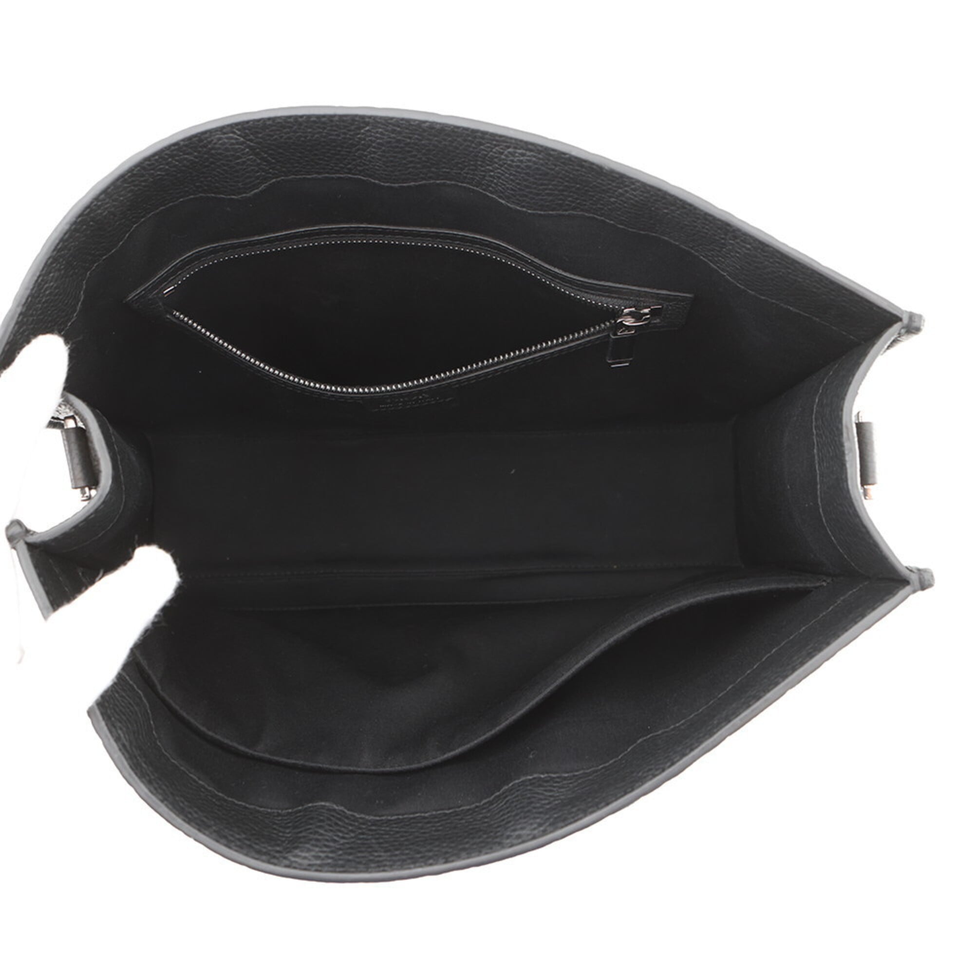 Christian Dior Black Leather Handbag Tote Bag (Pre-Owned)