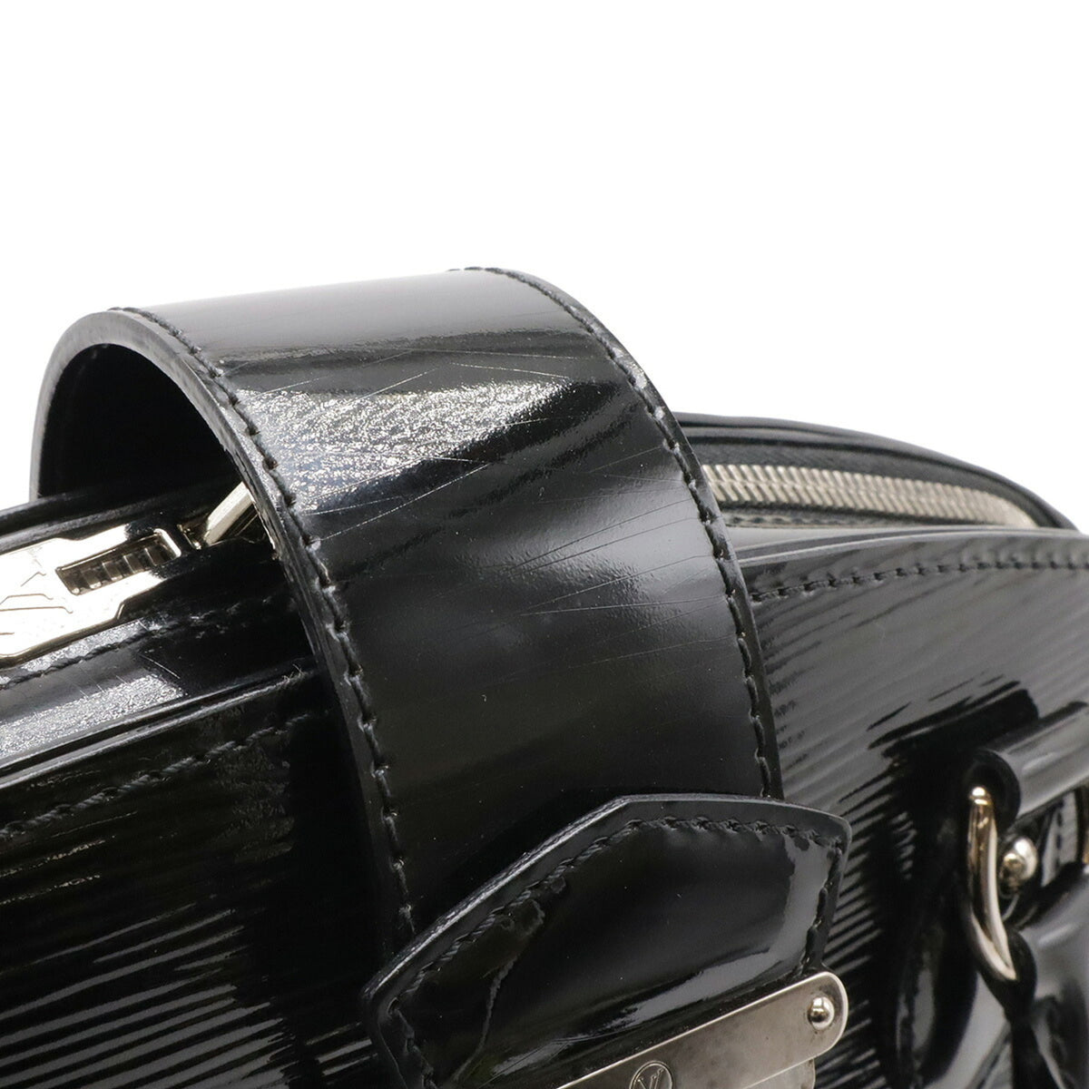 Louis Vuitton Black Noir Leather Handbag Tote Bag (Pre-Owned)