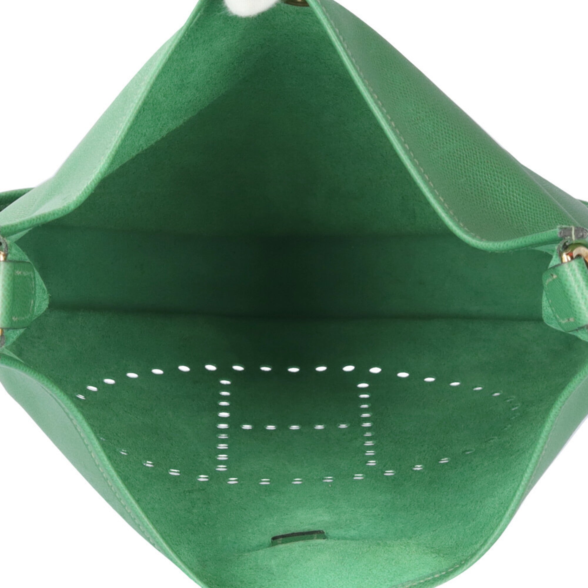 Hermes Green Courchevel Leather Shoulder Bag (Pre-Owned)