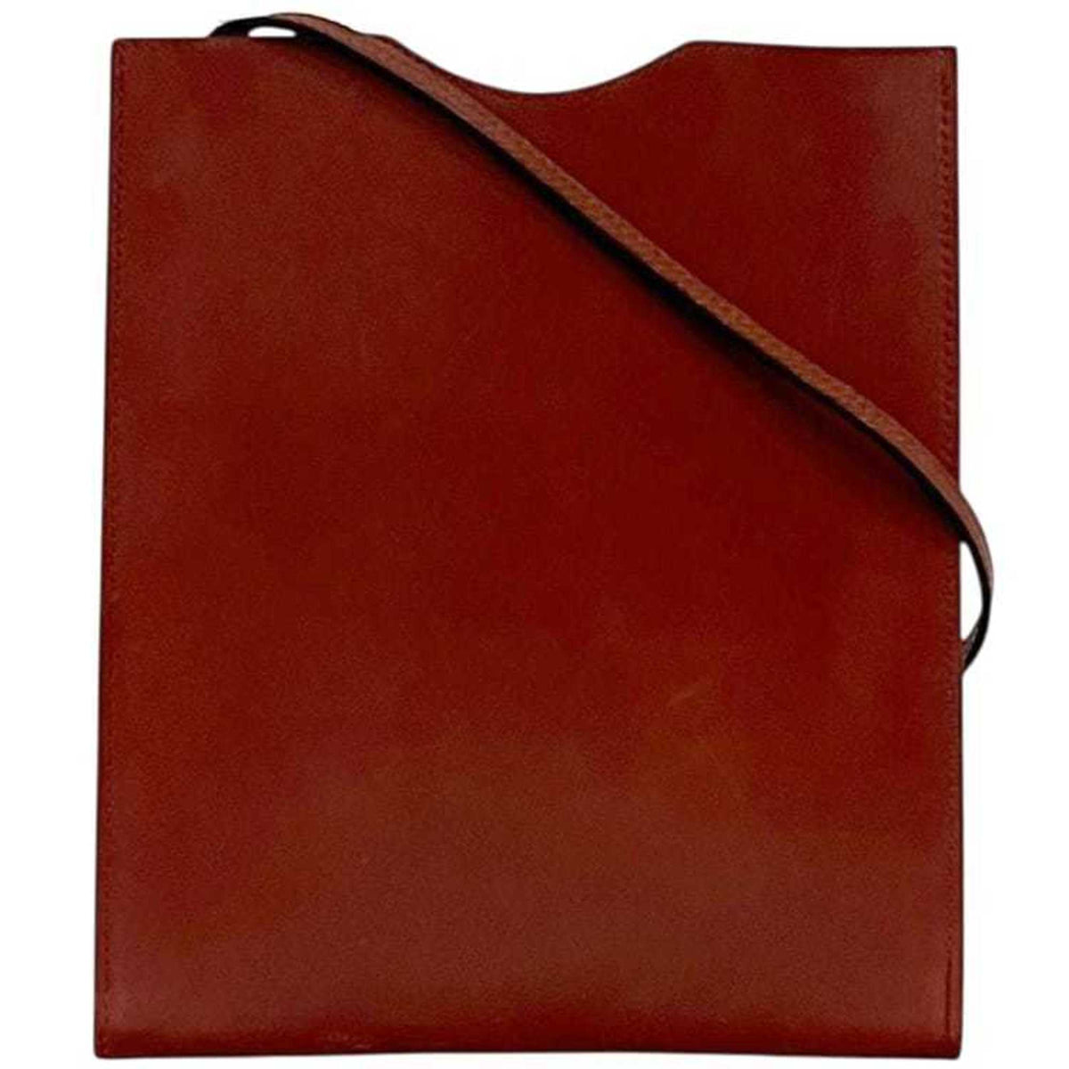 Hermes Brown Leather Pochette Shoulder Bag (Pre-Owned)