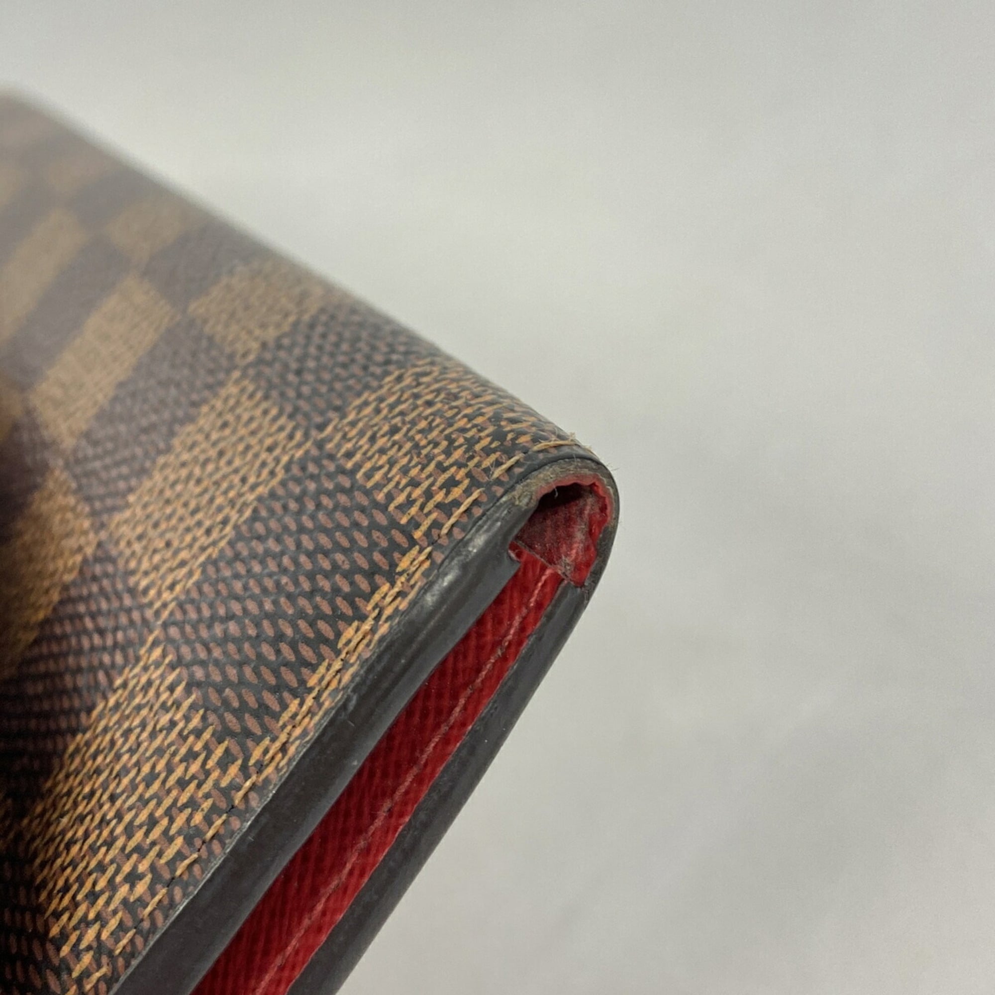Louis Vuitton Ebene Rouge Long Wallet (Bi-Fold) (Pre-Owned)
