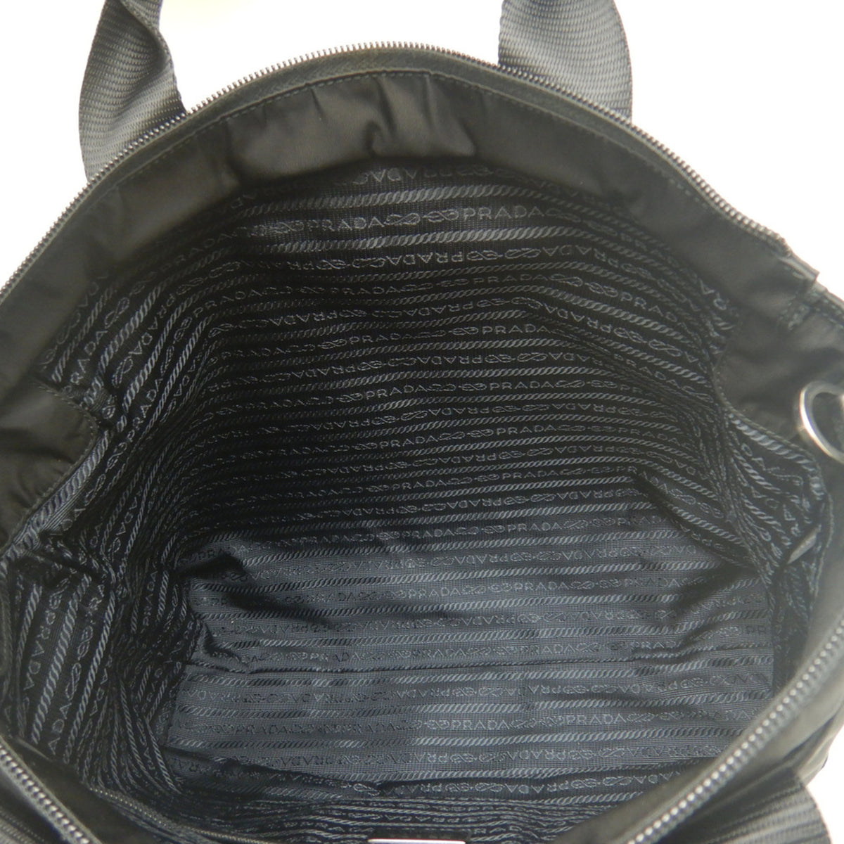 Prada Nero Nylon Tote Bag (Pre-Owned)