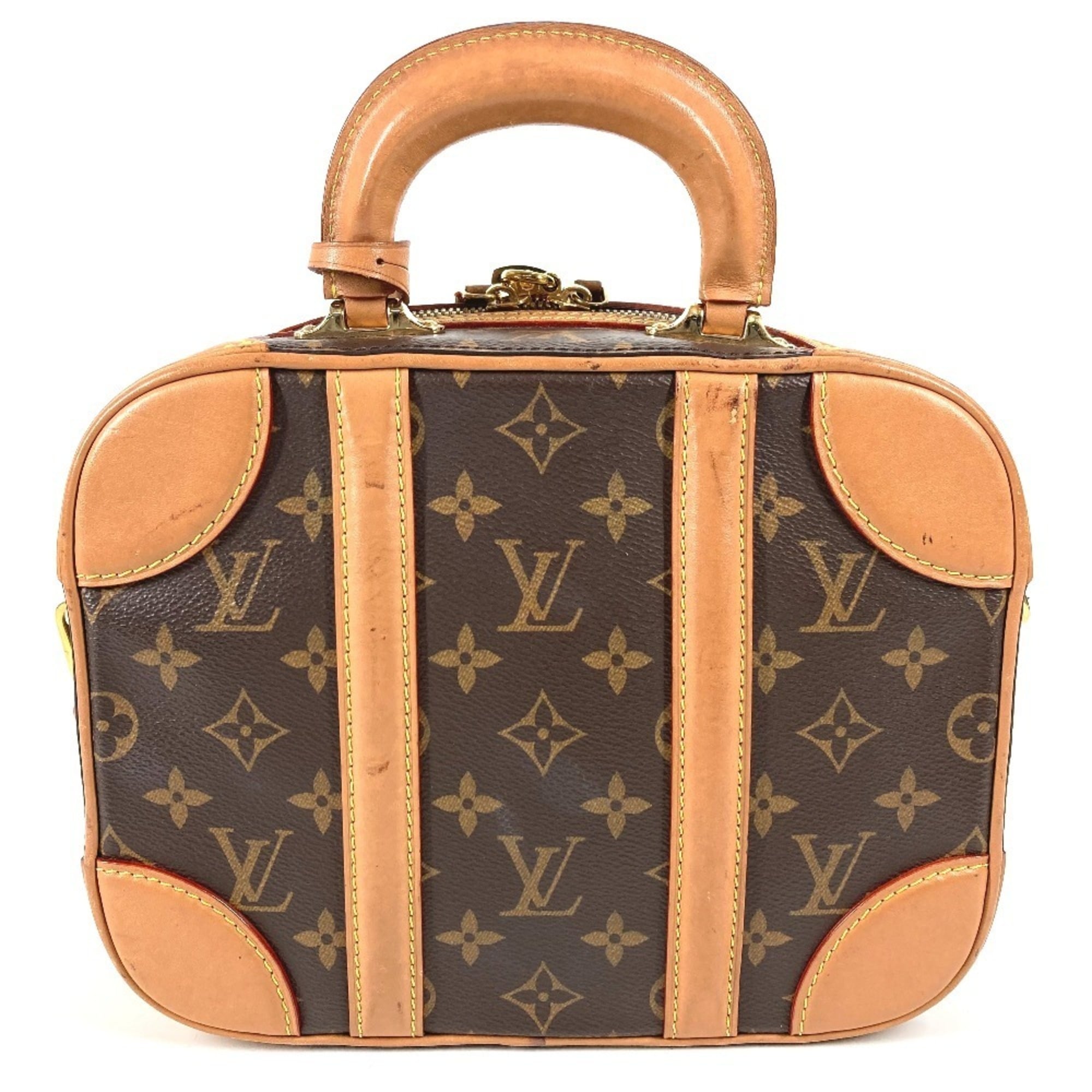 Louis Vuitton Brown Monogram Boston Bag Handbag Shoulder Bag (Pre-Owned)