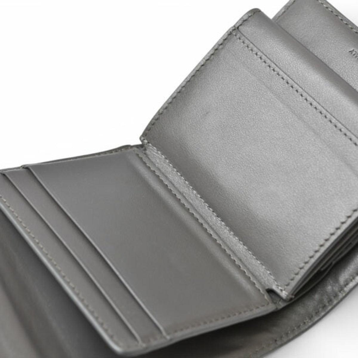 Celine Gray Leather Wallet (Tri-Fold) (Pre-Owned)
