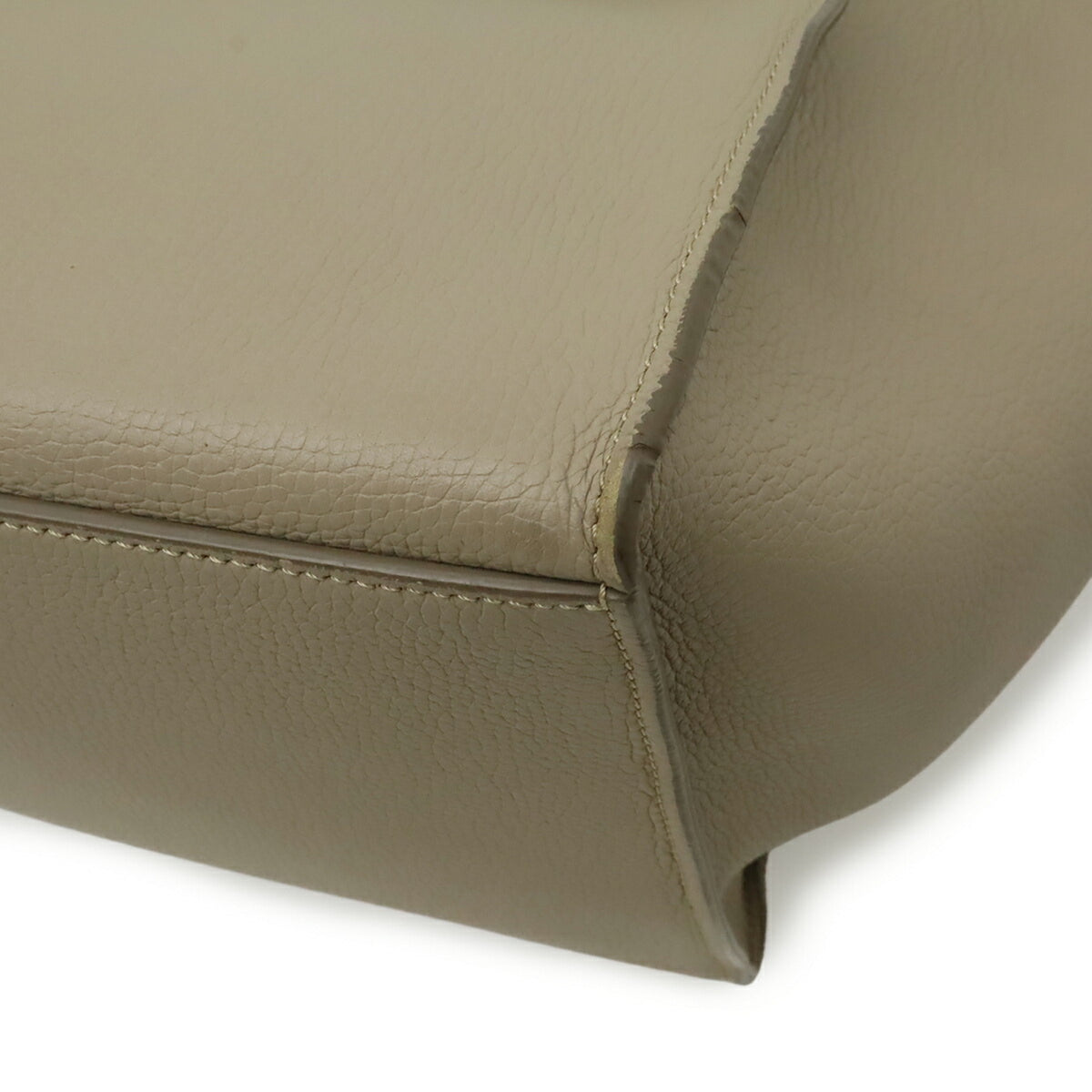 Celine Grayish Leather Handbag Shoulder Bag (Pre-Owned)