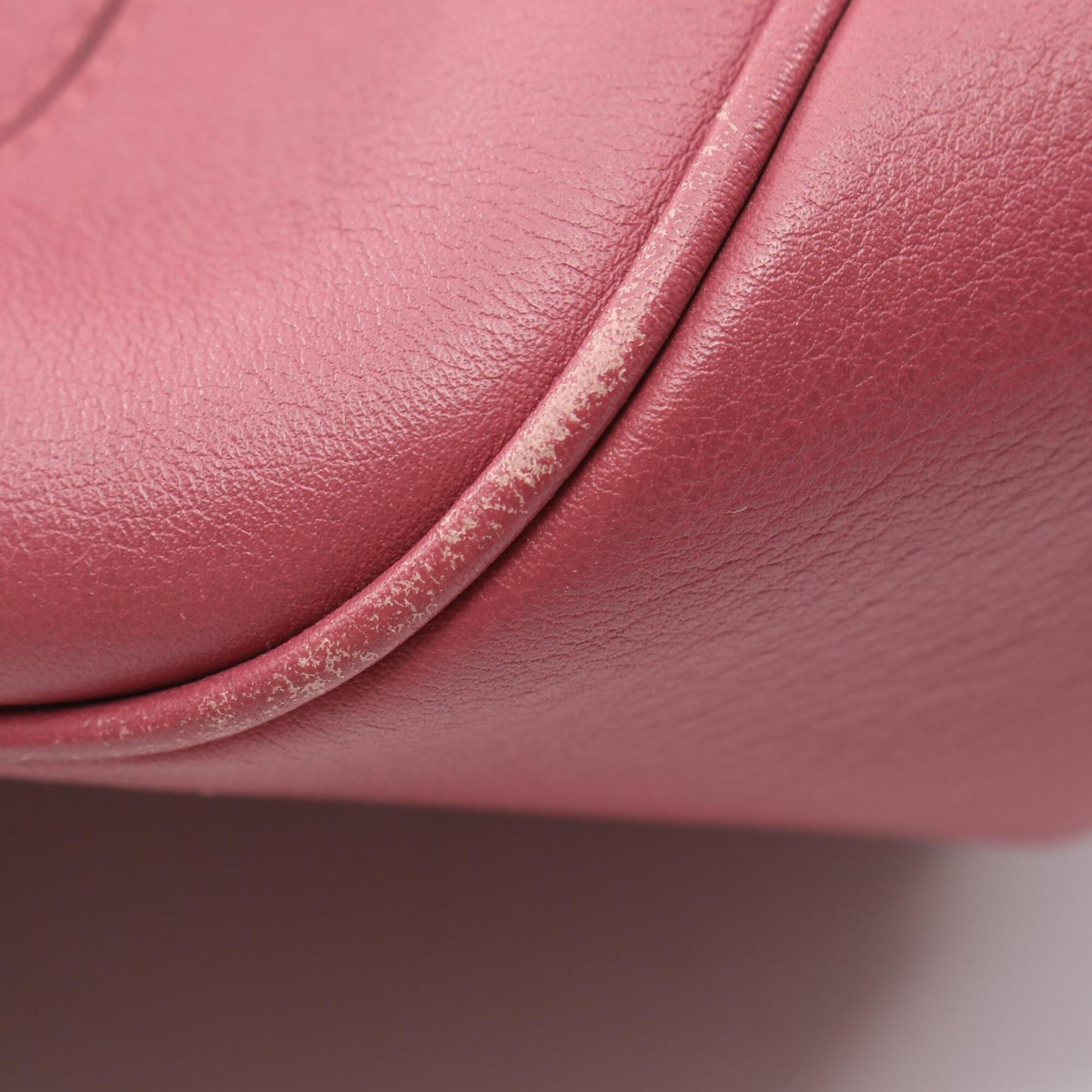 Salvatore Ferragamo Pink Leather Handbag (Pre-Owned)