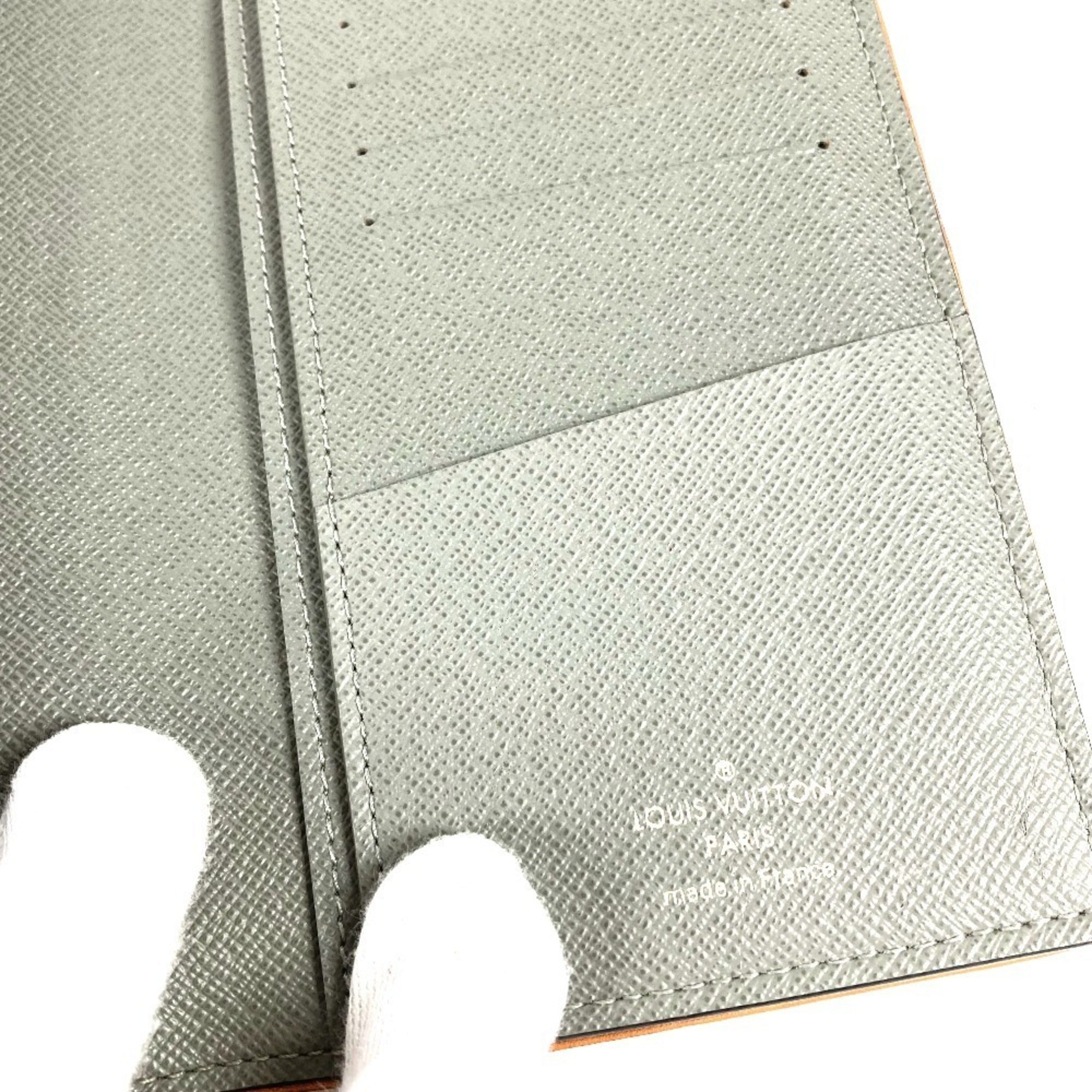 Louis Vuitton Monogram Gray Canvas Leather Long Wallet (Bi-Fold) (Pre-Owned)