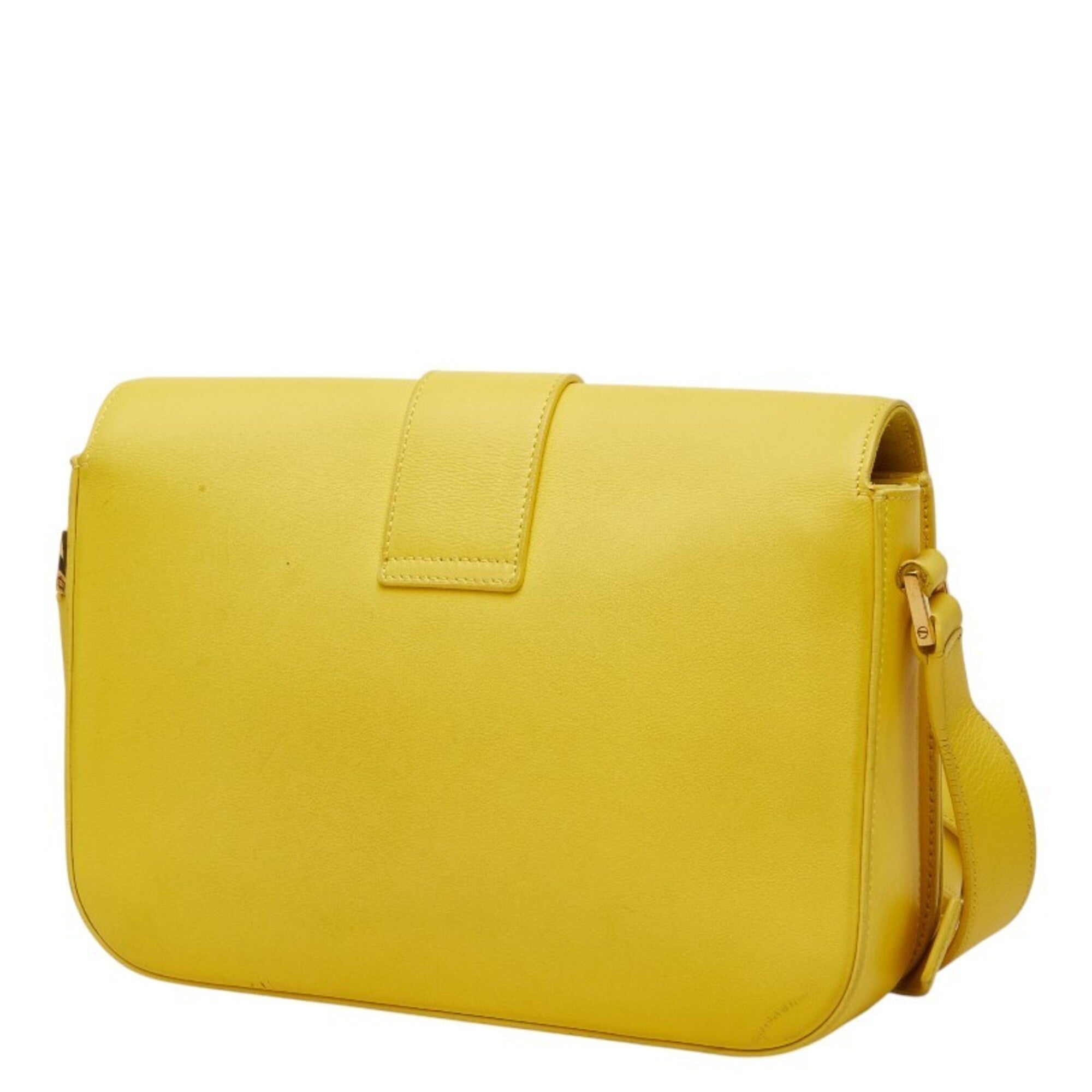Saint Laurent Yellow Leather Shoulder Bag (Pre-Owned)