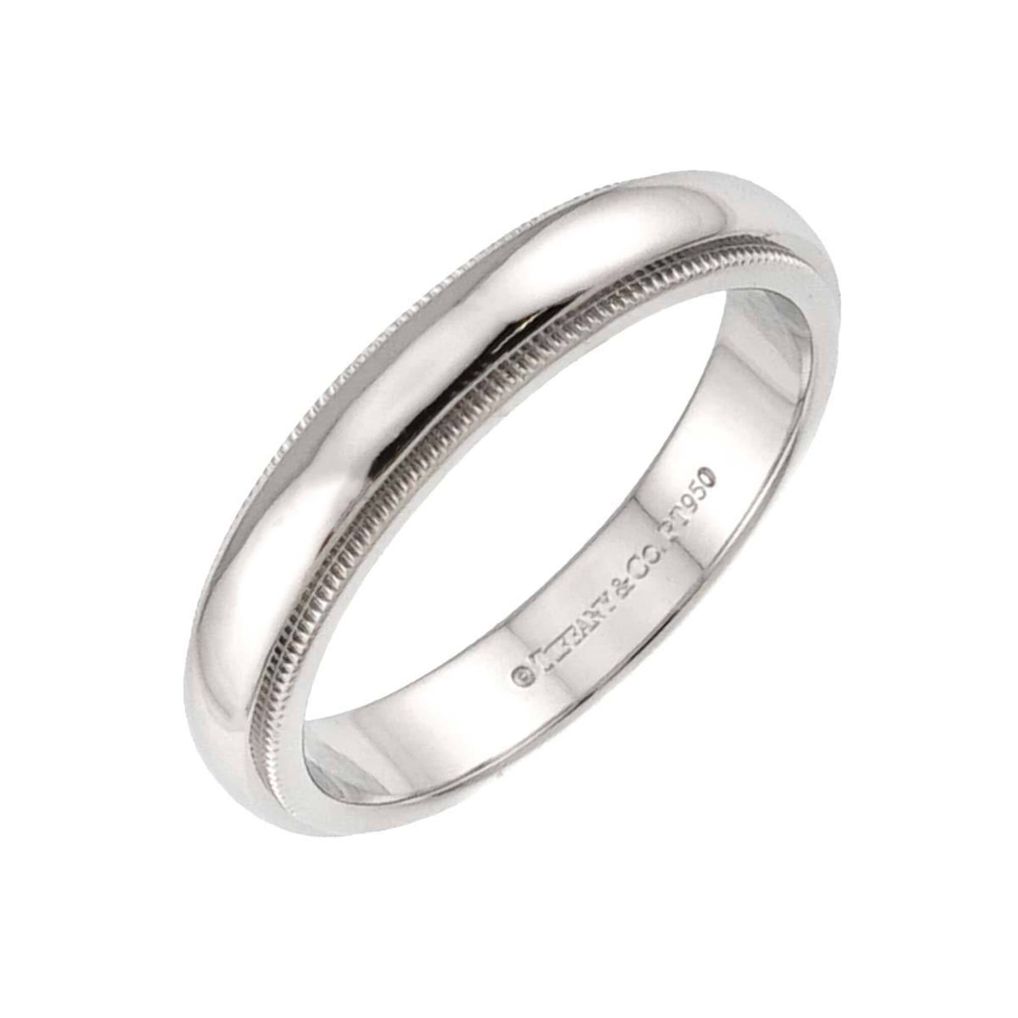 Tiffany Platinum 950 Band Ring (Pre-Owned)