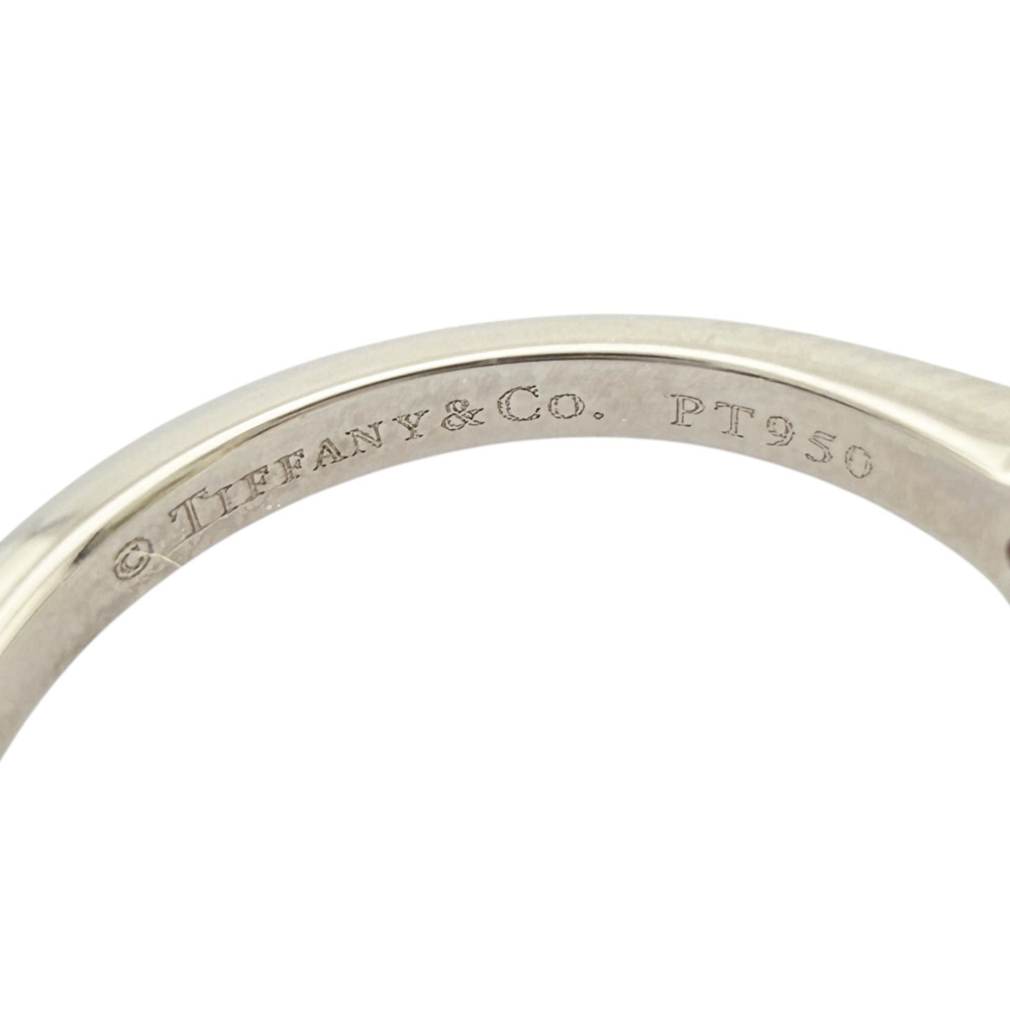 Tiffany Silver Platinum 950 Band Ring (Pre-Owned)