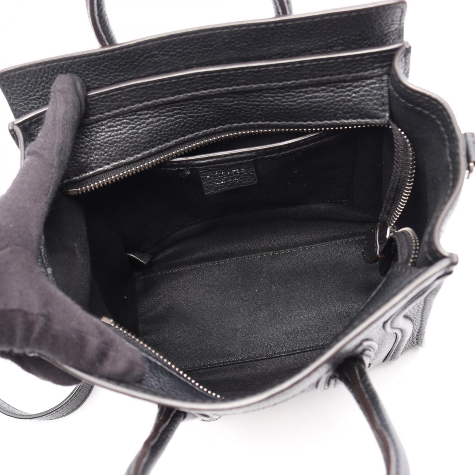 Celine Black Leather Handbag (Pre-Owned)