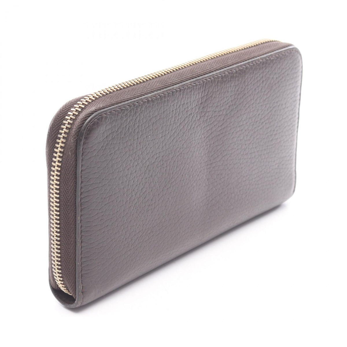 Gucci Brown Leather Long Wallet (Bi-Fold) (Pre-Owned)