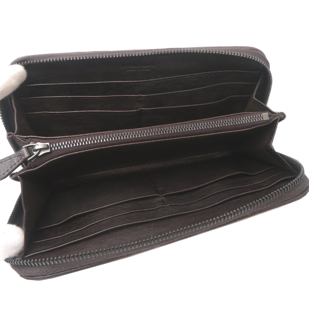 Bottega Veneta Brown Leather Long Wallet (Bi-Fold) (Pre-Owned)