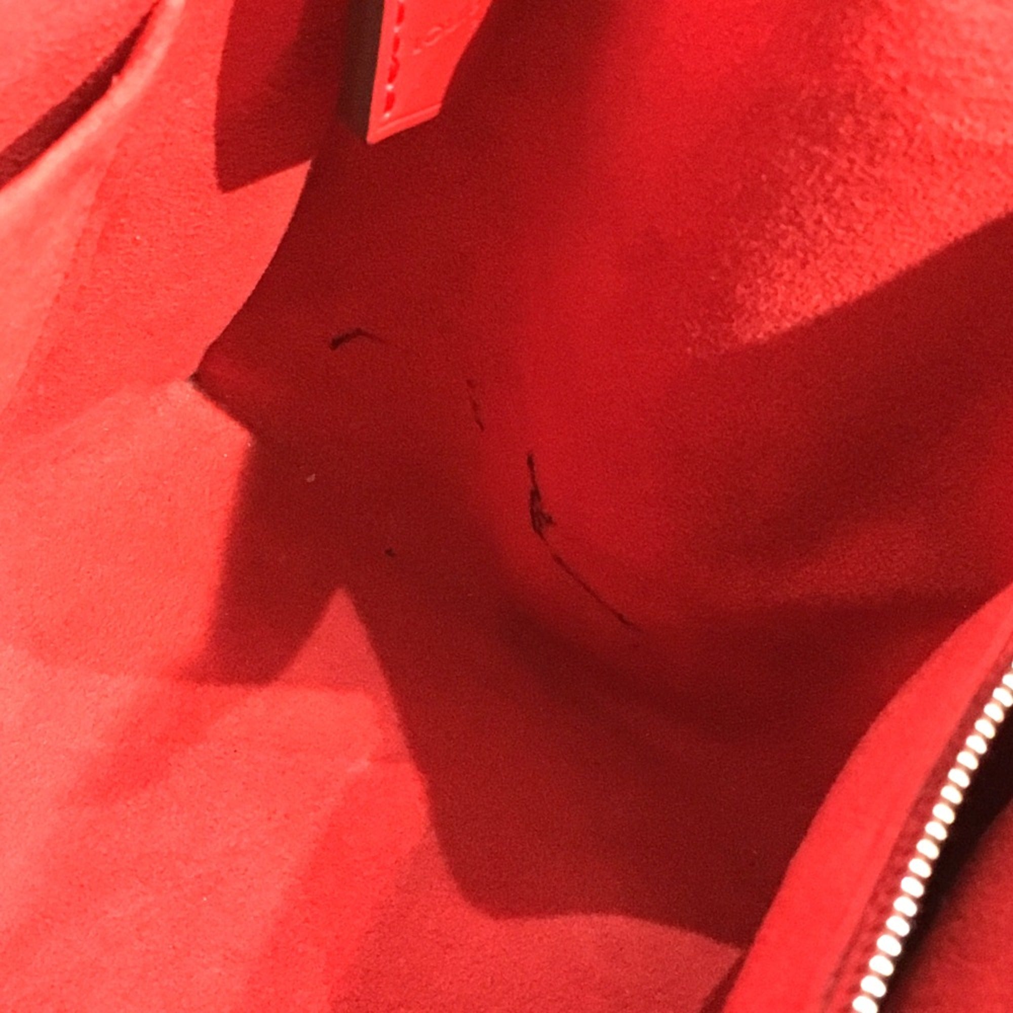 Louis Vuitton Red Leather Handbag (Pre-Owned)