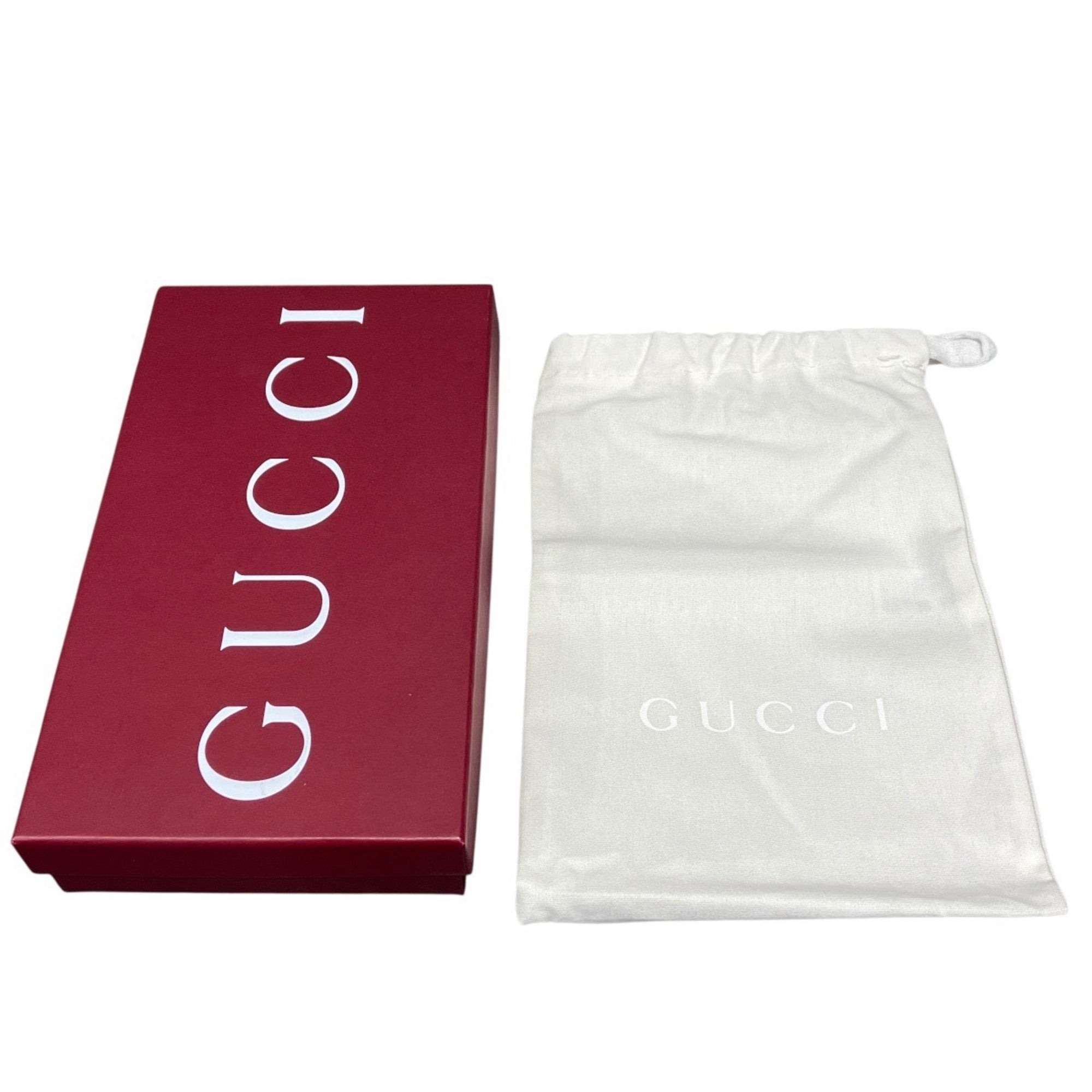 Gucci Black Leather Long Wallet (Bi-Fold) (Pre-Owned)