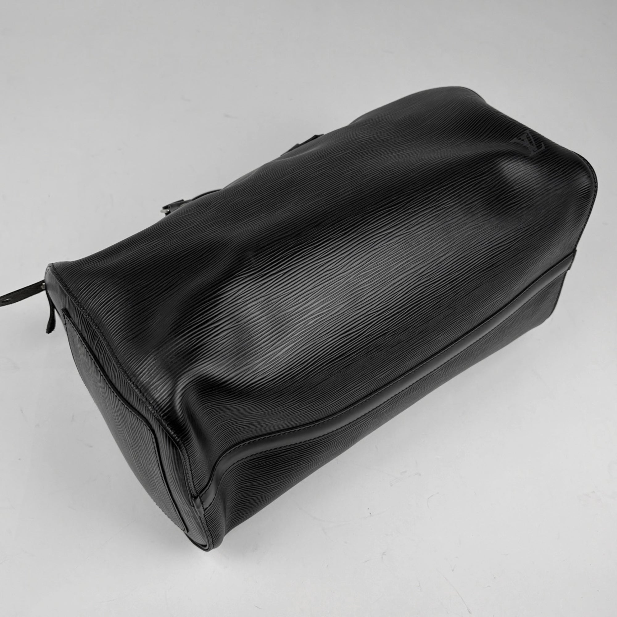 Louis Vuitton Black Noir Epi Leather Boston Bag Handbag (Pre-Owned)