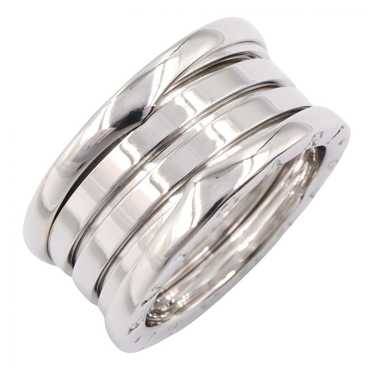 Bvlgari Silver White Gold (18K) Band Ring (Pre-Owned)