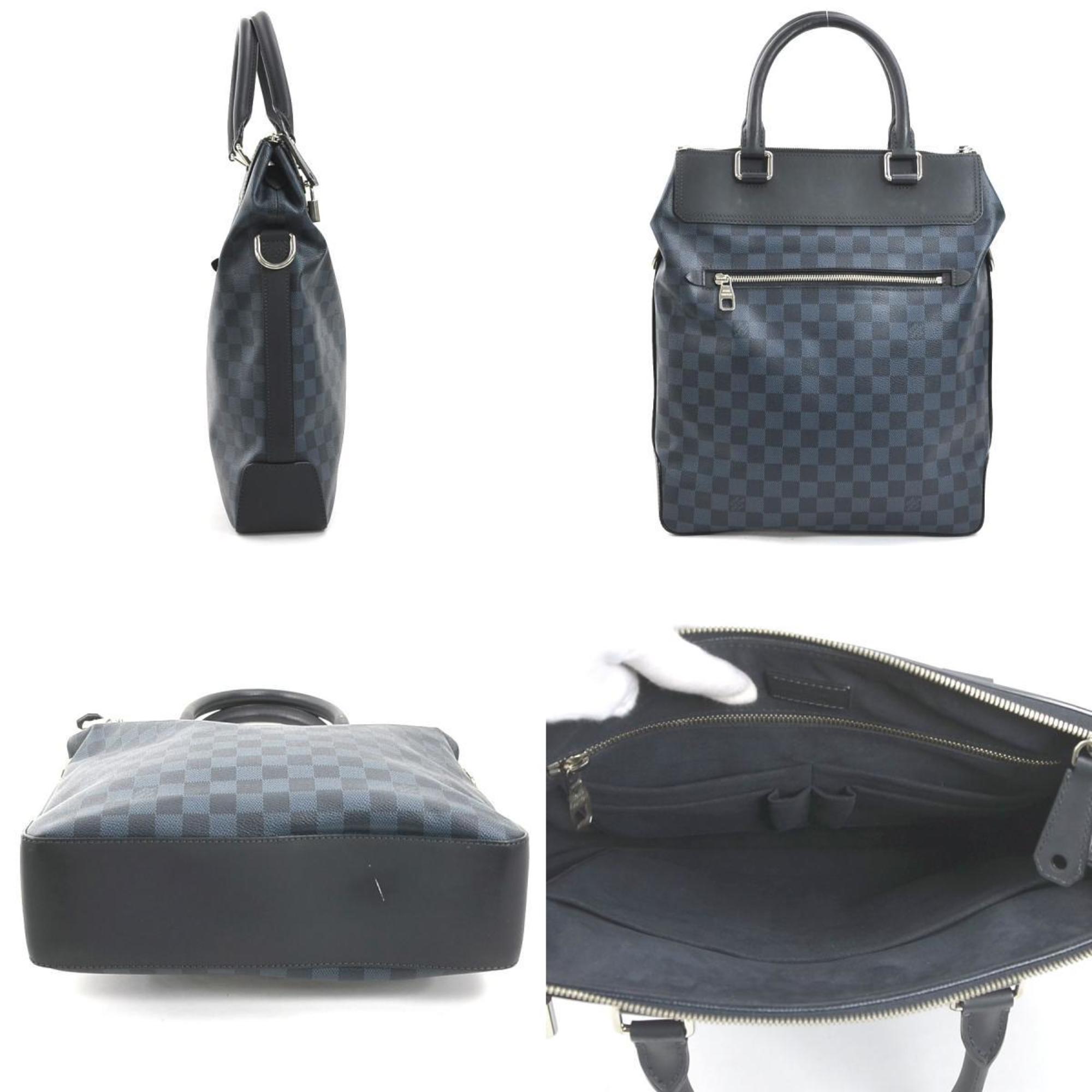 Louis Vuitton Damier Cobalt Damier Cobalt Navy Leather Handbag Shoulder Bag (Pre-Owned)