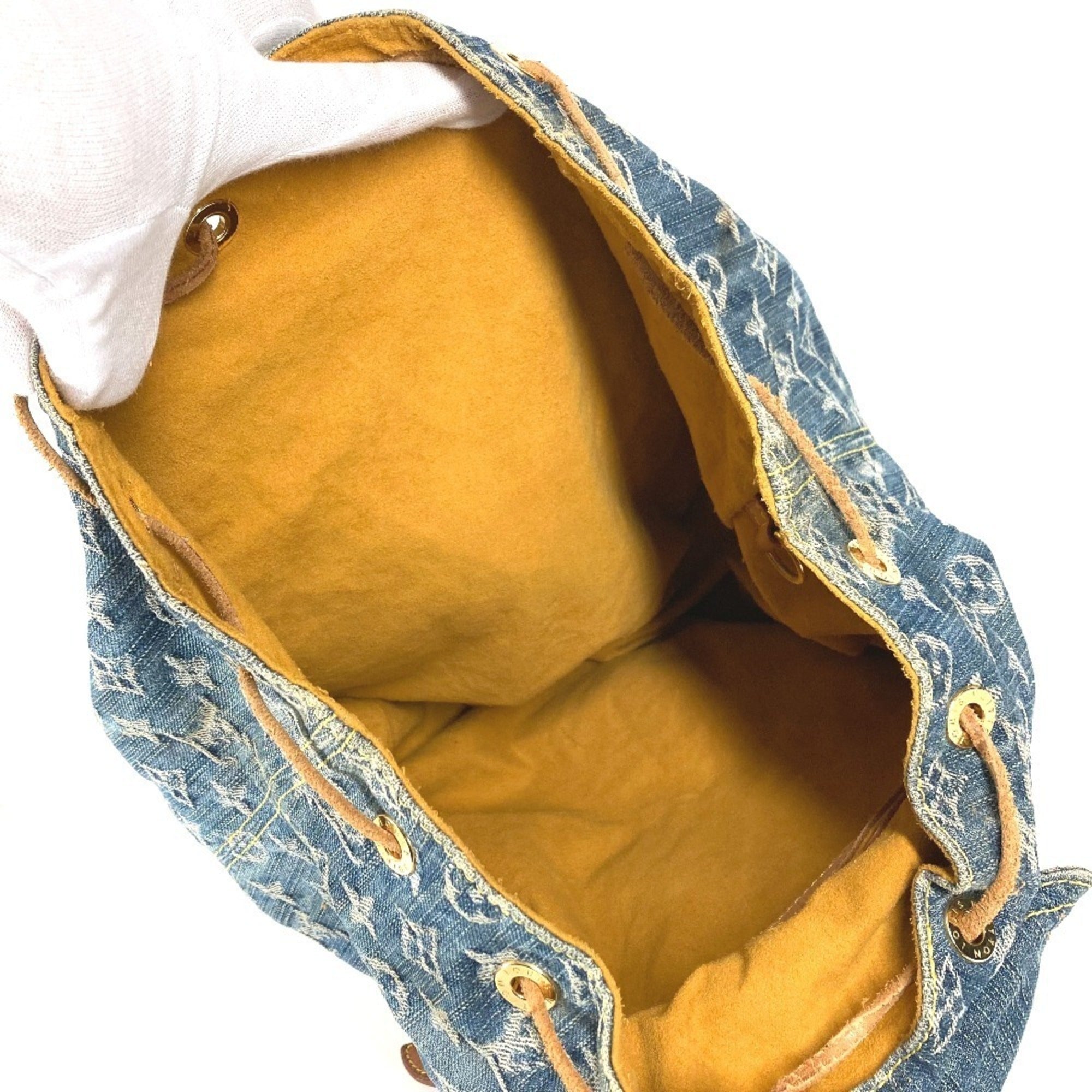 Louis Vuitton Blue Monogram Denim Backpack (Pre-Owned)