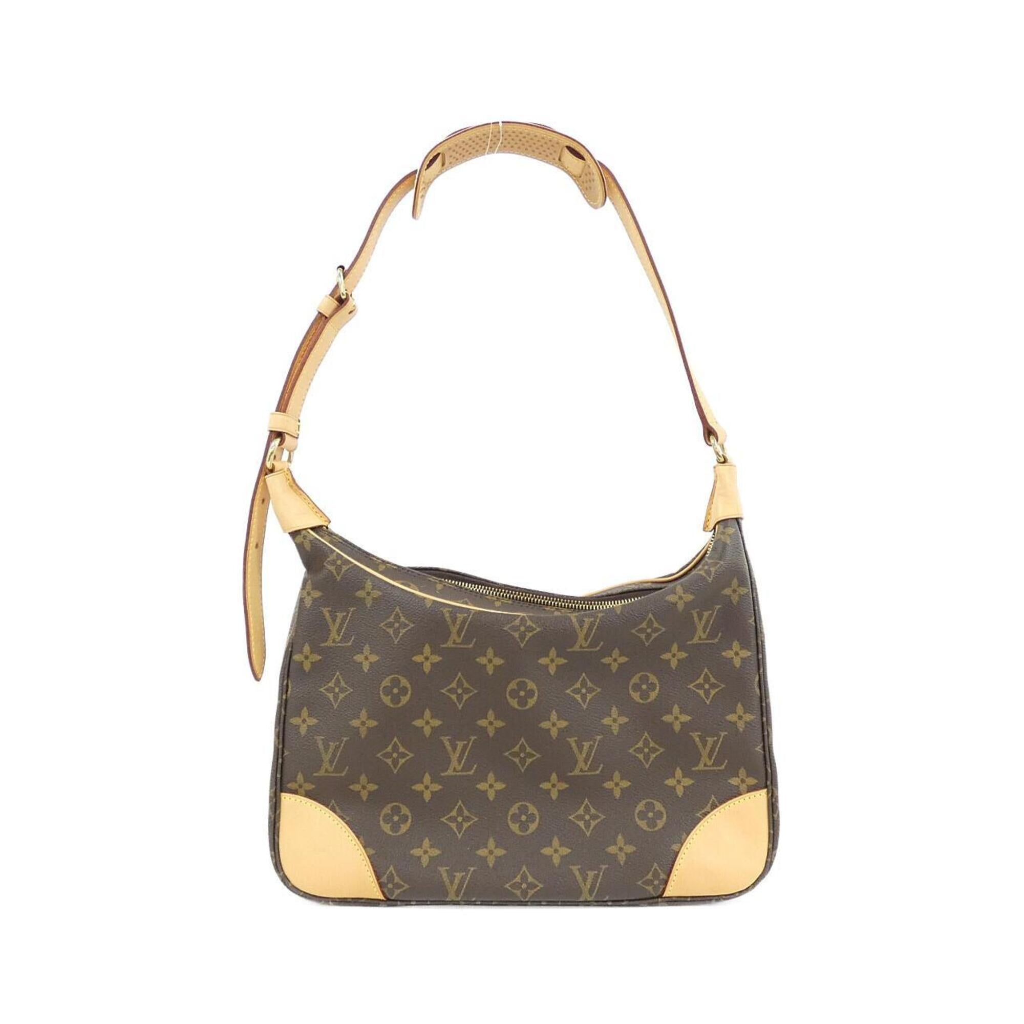 Louis Vuitton Marron Coated Canvas Shoulder Bag (Pre-Owned)