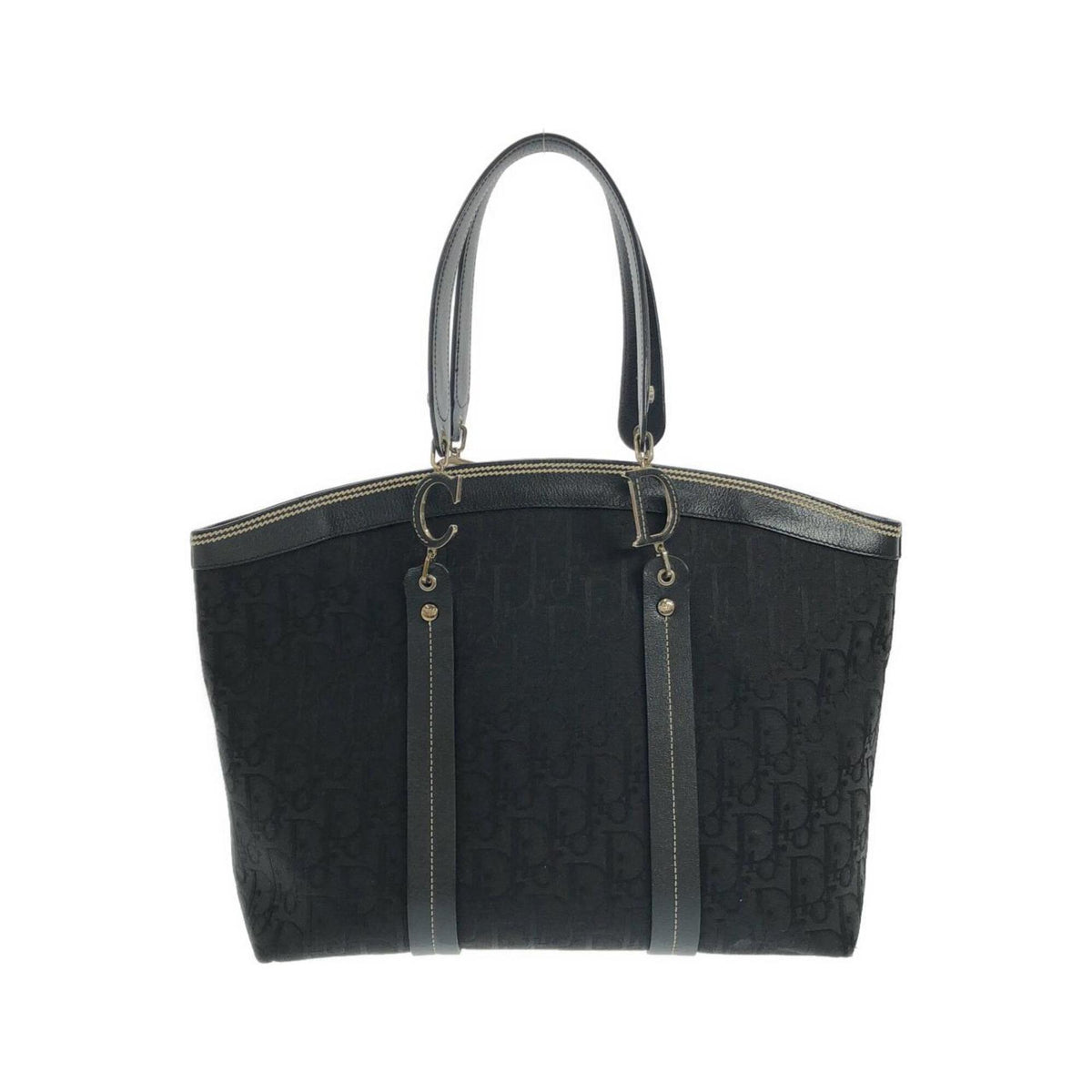 Christian Dior Black Canvas Handbag (Pre-Owned)