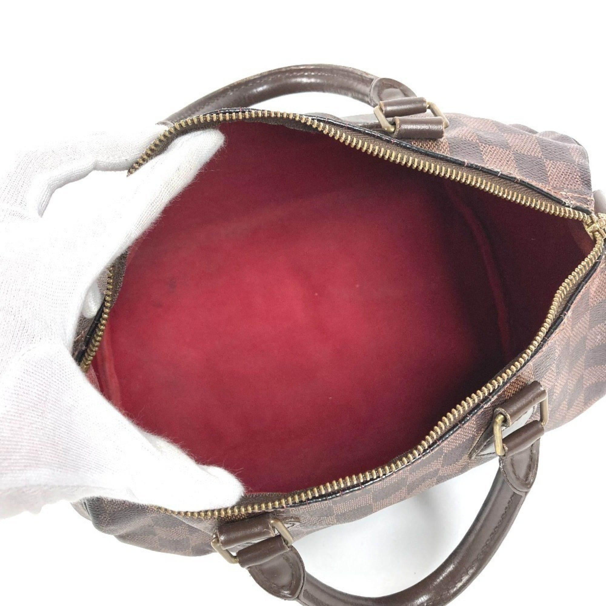 Louis Vuitton Brown Damier Canvas Boston Bag Handbag (Pre-Owned)