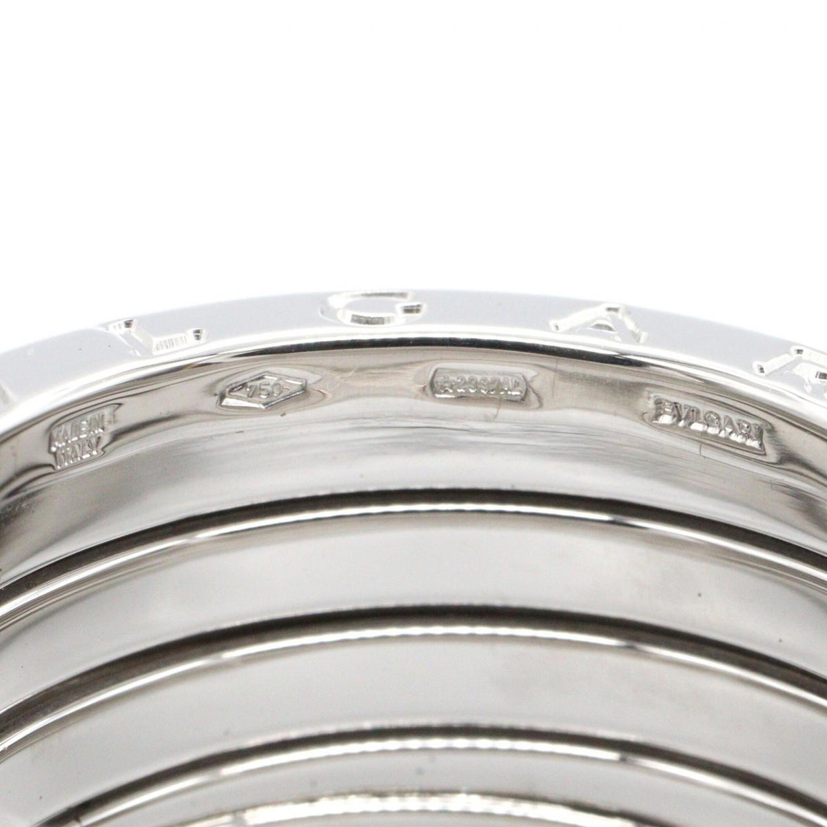 Bvlgari Silver White Gold (18K) Band Ring (Pre-Owned)