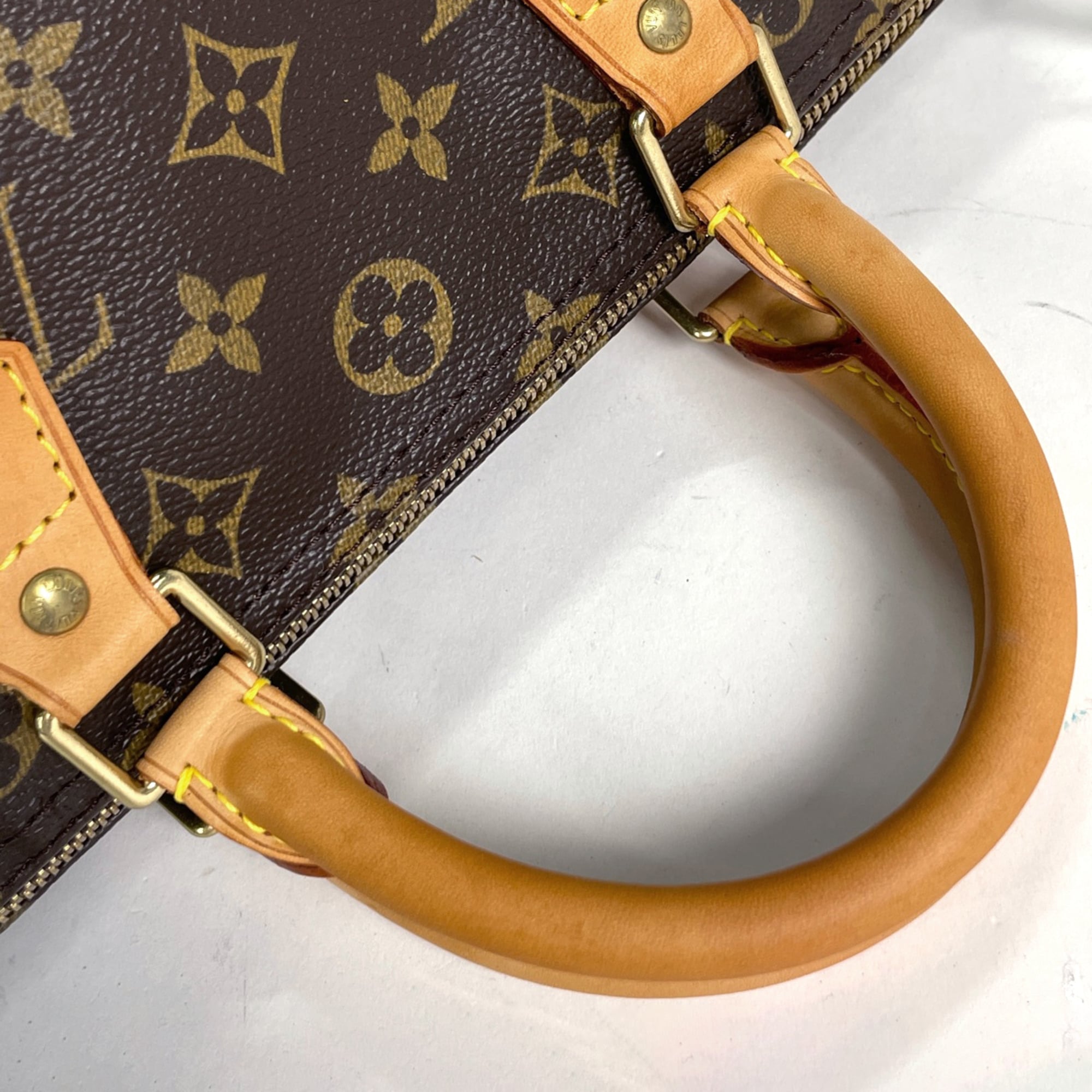 Louis Vuitton Brown Monogram Boston Bag Handbag (Pre-Owned)