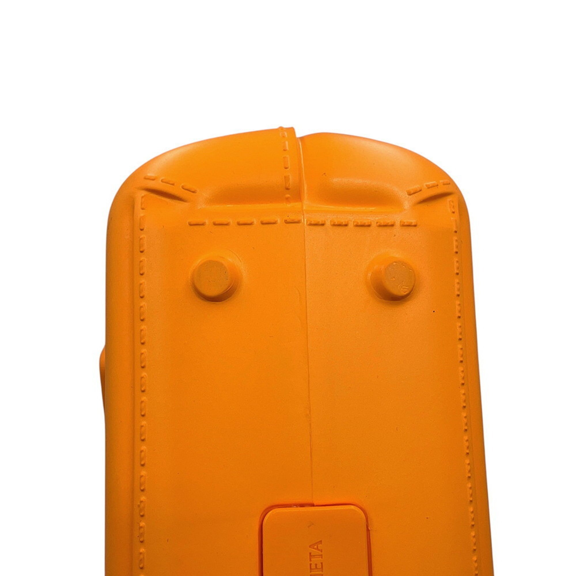 Bottega Veneta Orange Rubber Handbag (Pre-Owned)