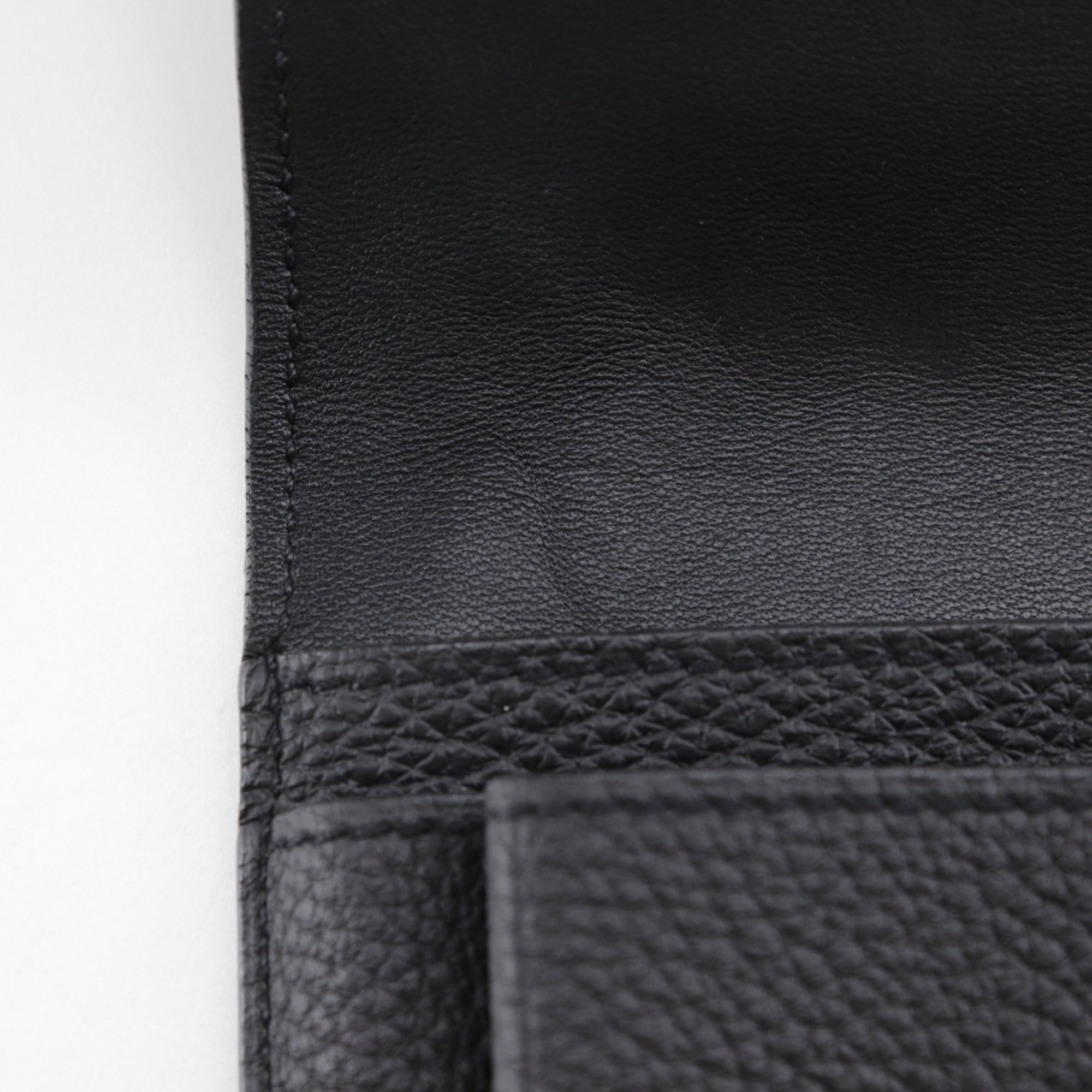 Hermes Black Togo Leather Wallet (Bi-Fold) (Pre-Owned)