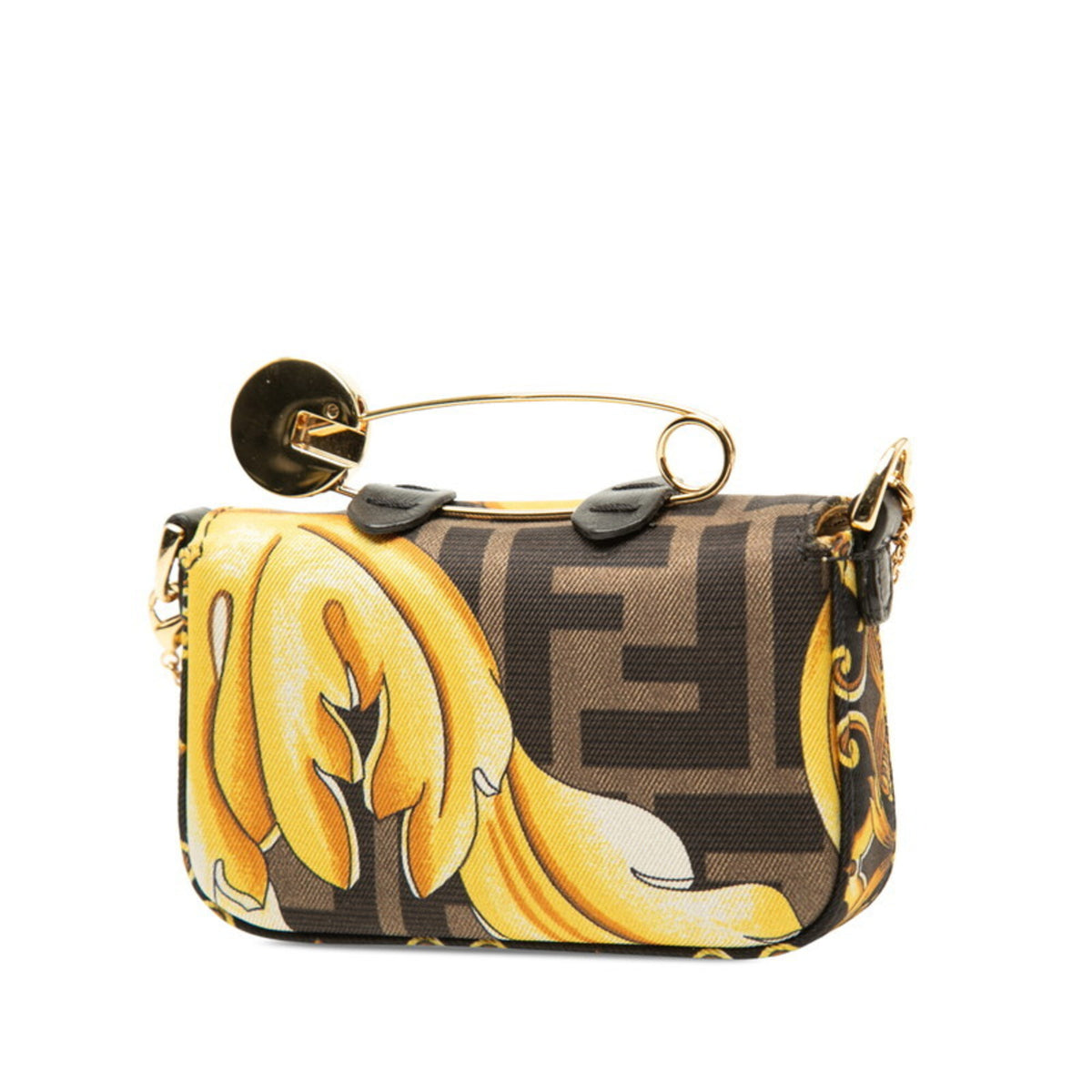 Fendi Baguette Multi-Color Nylon Shoulder Bag (Pre-Owned)
