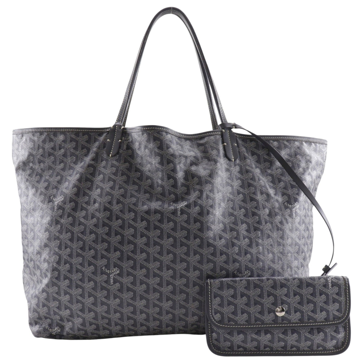 Goyard Saint Louis Gray Pvc Tote Bag (Pre-Owned)