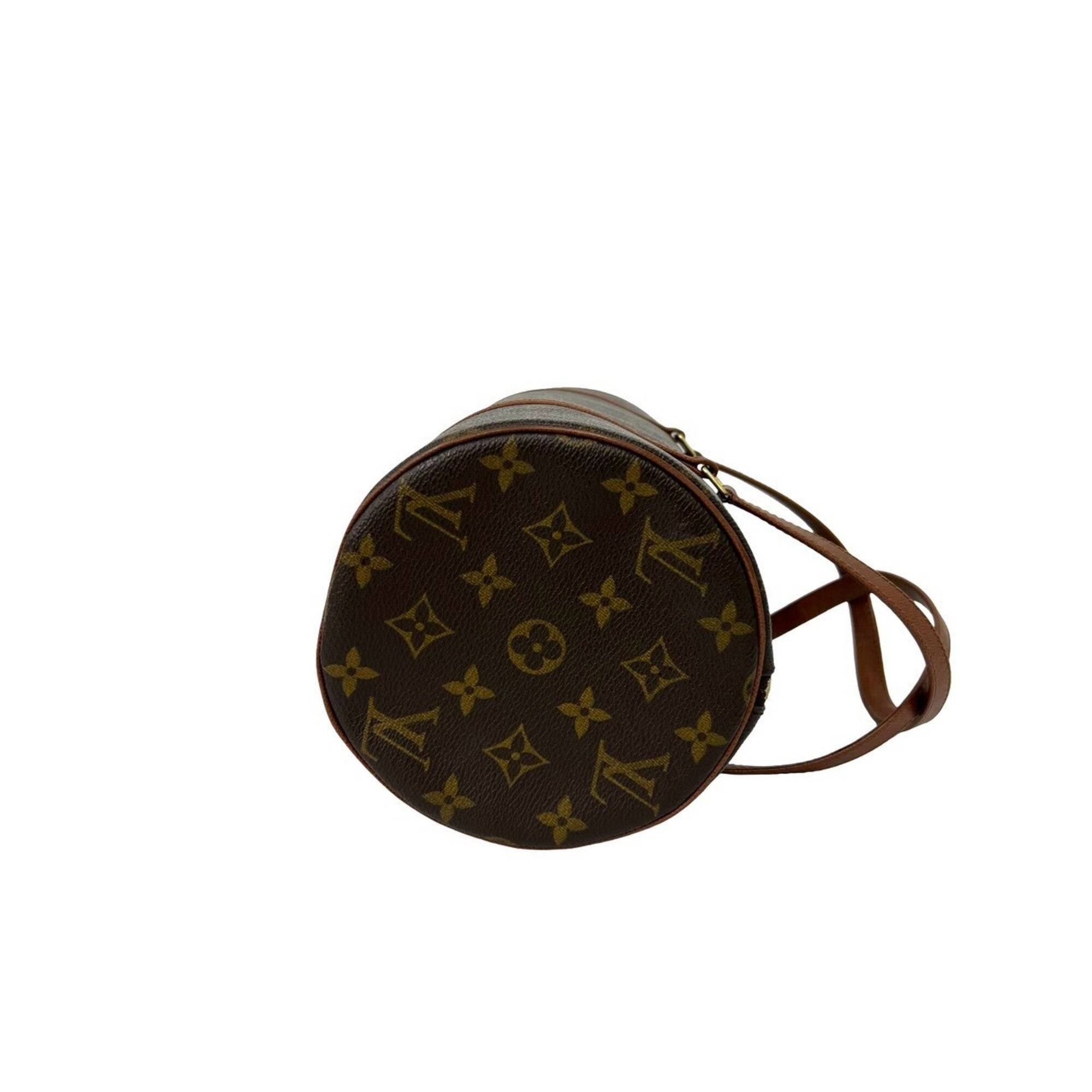 Louis Vuitton Brown Leather Pvc Handbag (Pre-Owned)