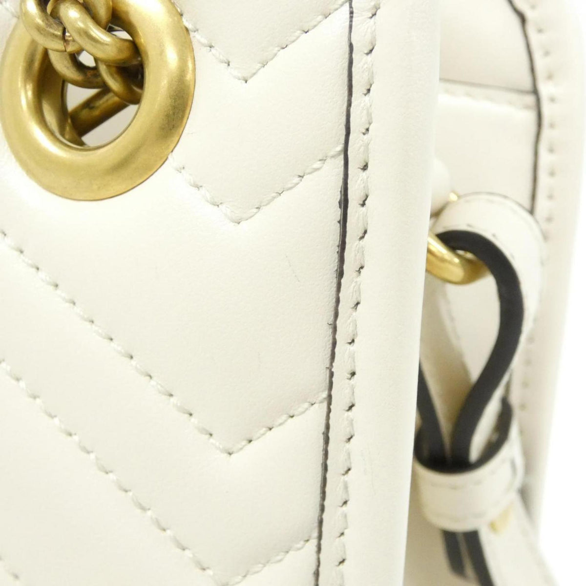 Gucci White Leather Handbag (Pre-Owned)