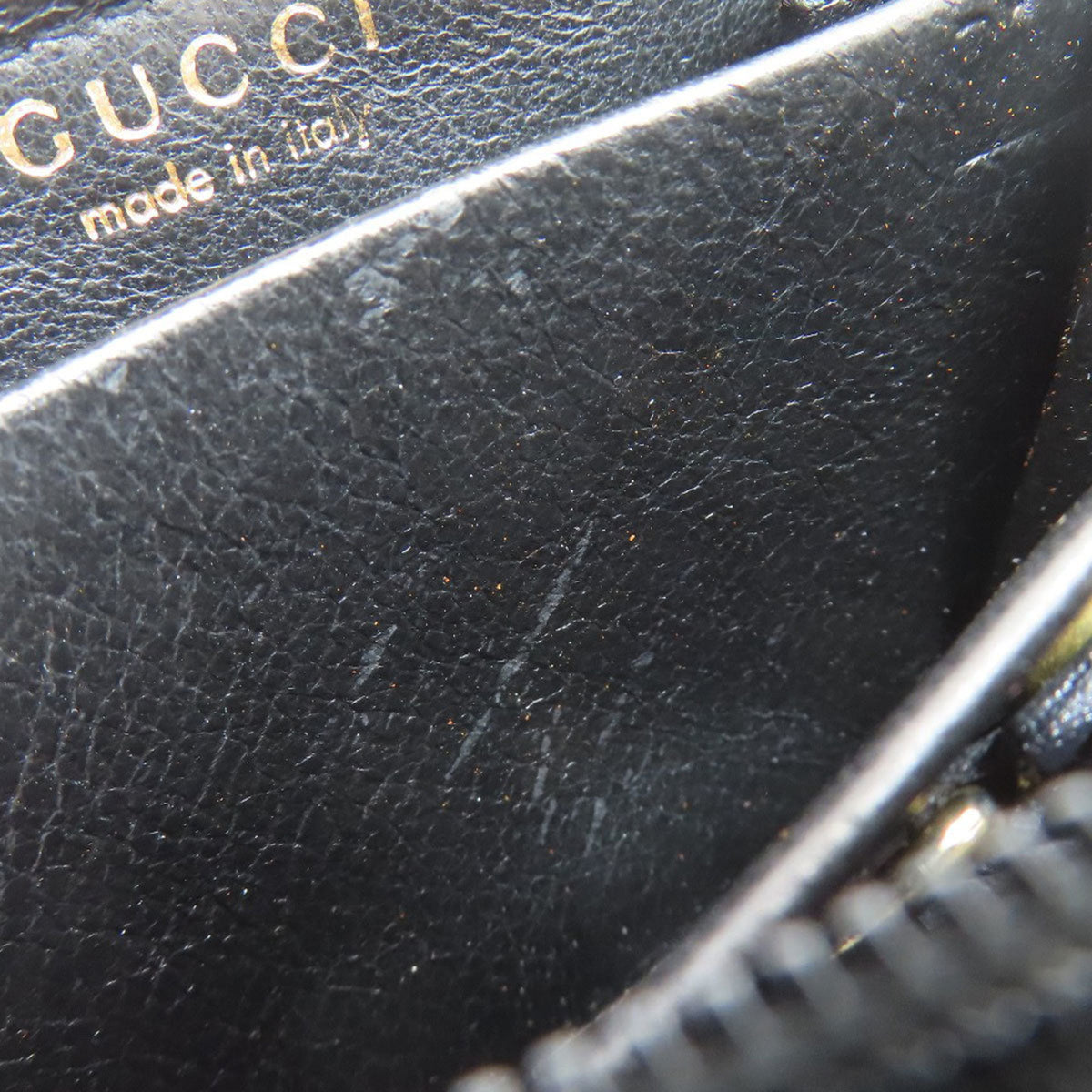 Gucci Black Leather Coin Purse/Coin Case (Pre-Owned)