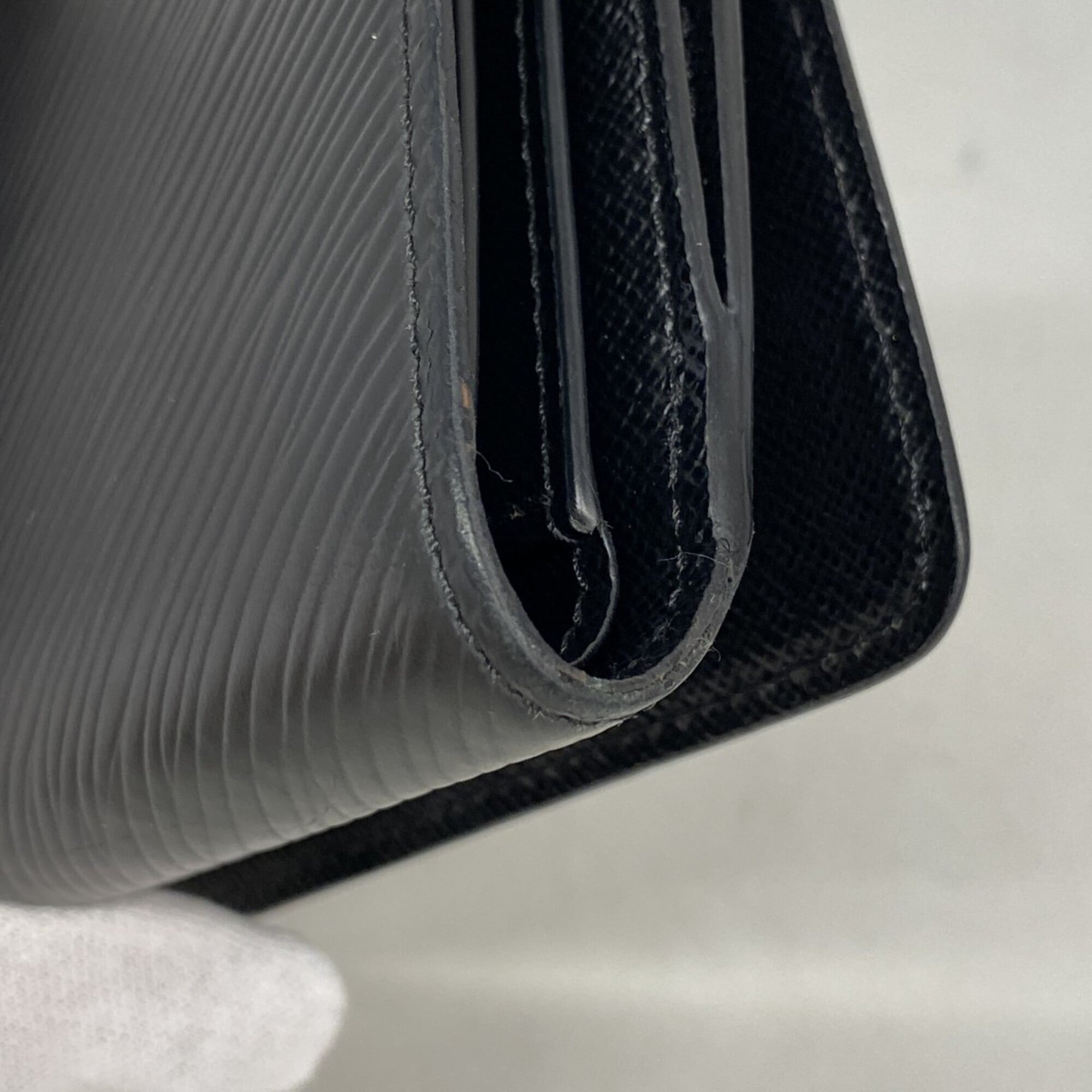 Louis Vuitton Noir Wallet (Tri-Fold) (Pre-Owned)