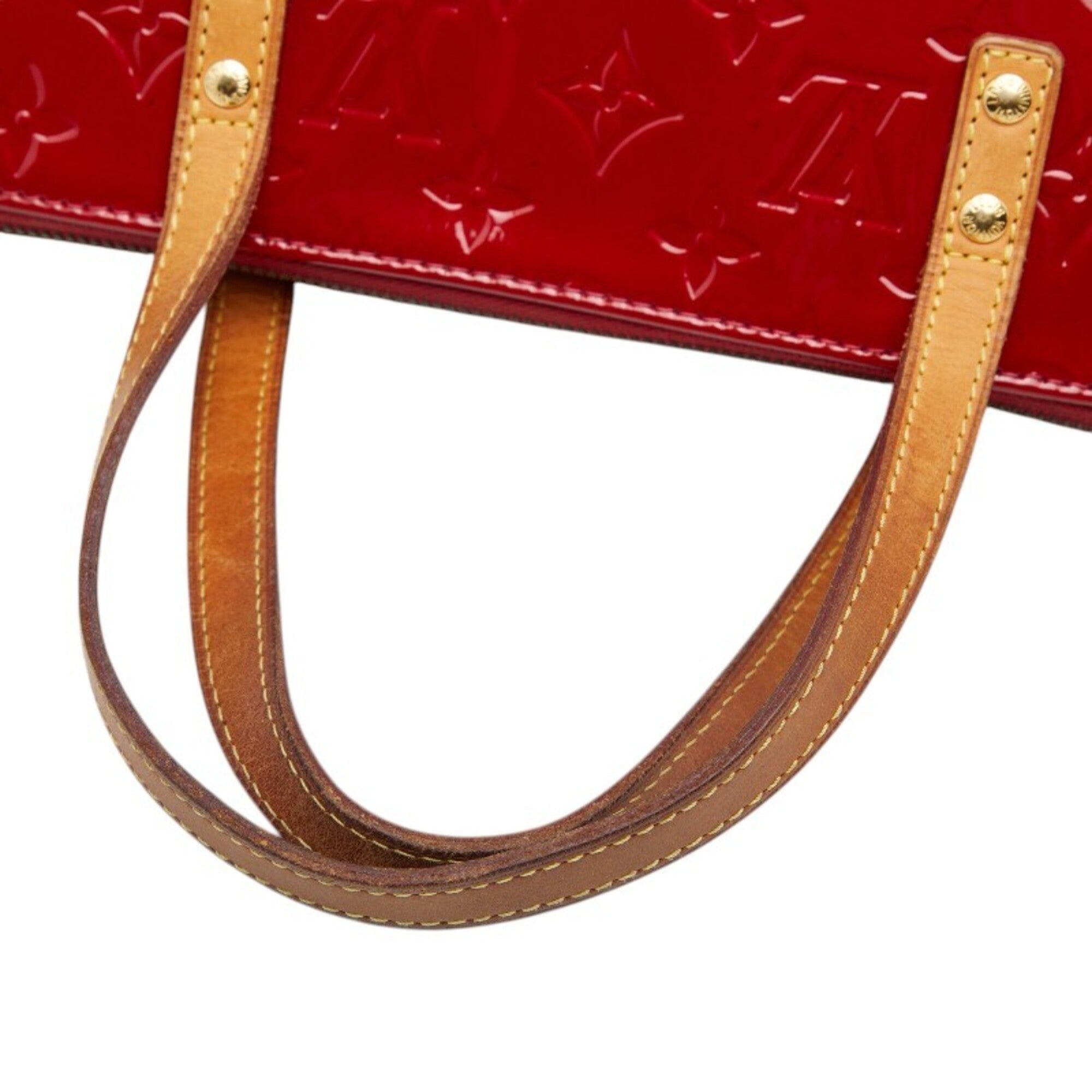 Louis Vuitton Pomme D'amour Red Color Patent Leather Handbag (Pre-Owned)