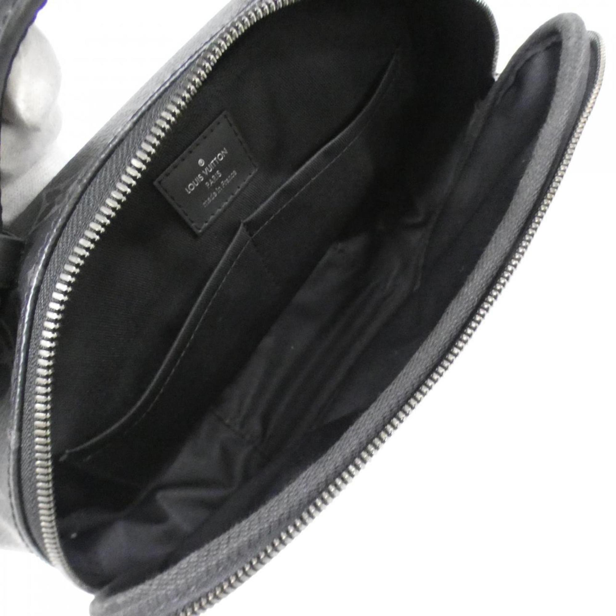 Louis Vuitton Black Coated Canvas Shoulder Bag (Pre-Owned)