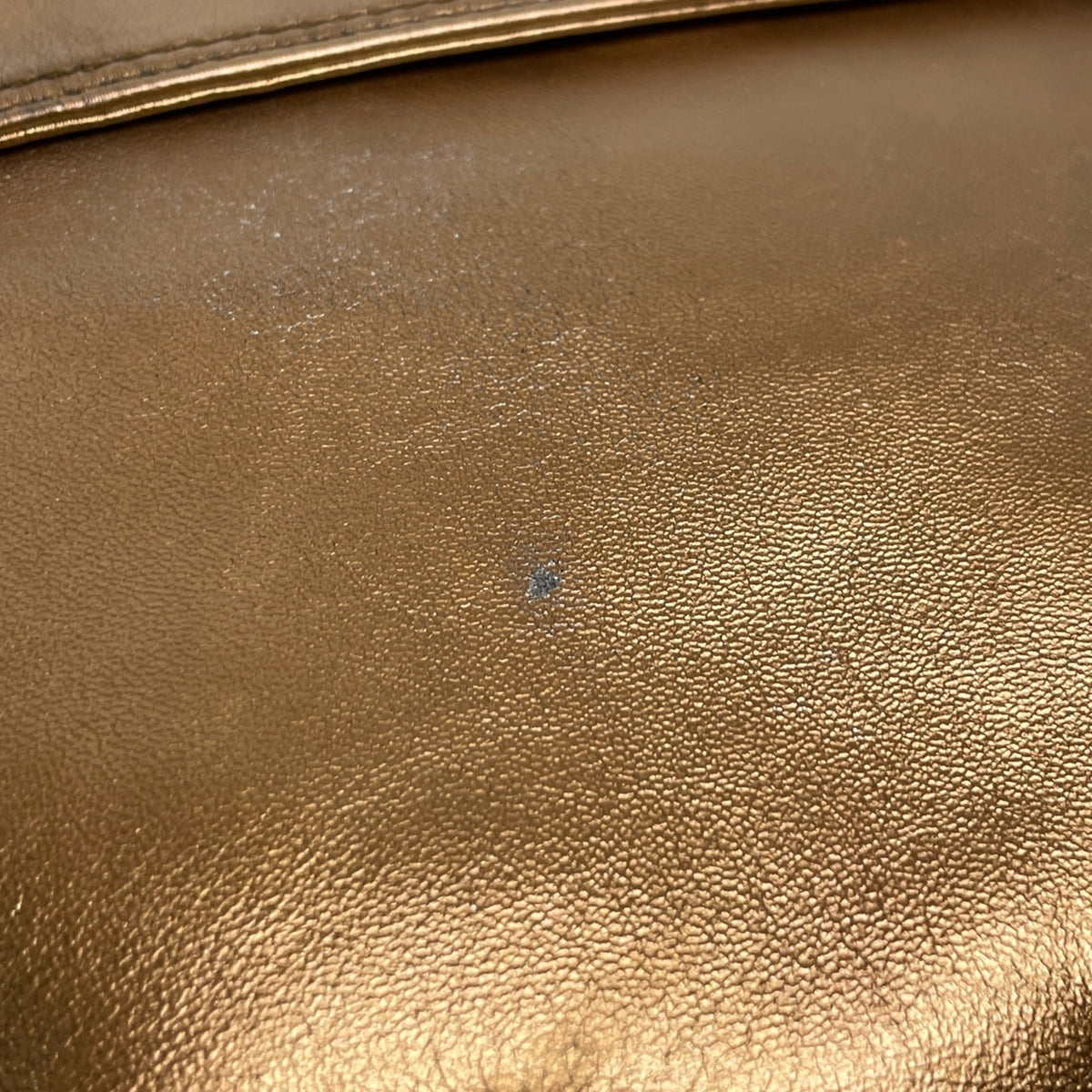Chanel Bronze Leather Shoulder Bag (Pre-Owned)