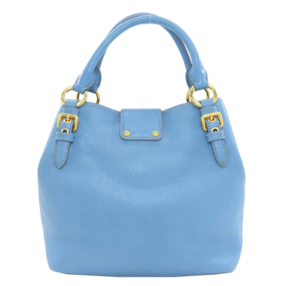 Miu Miu Light Blue Leather Handbag (Pre-Owned)