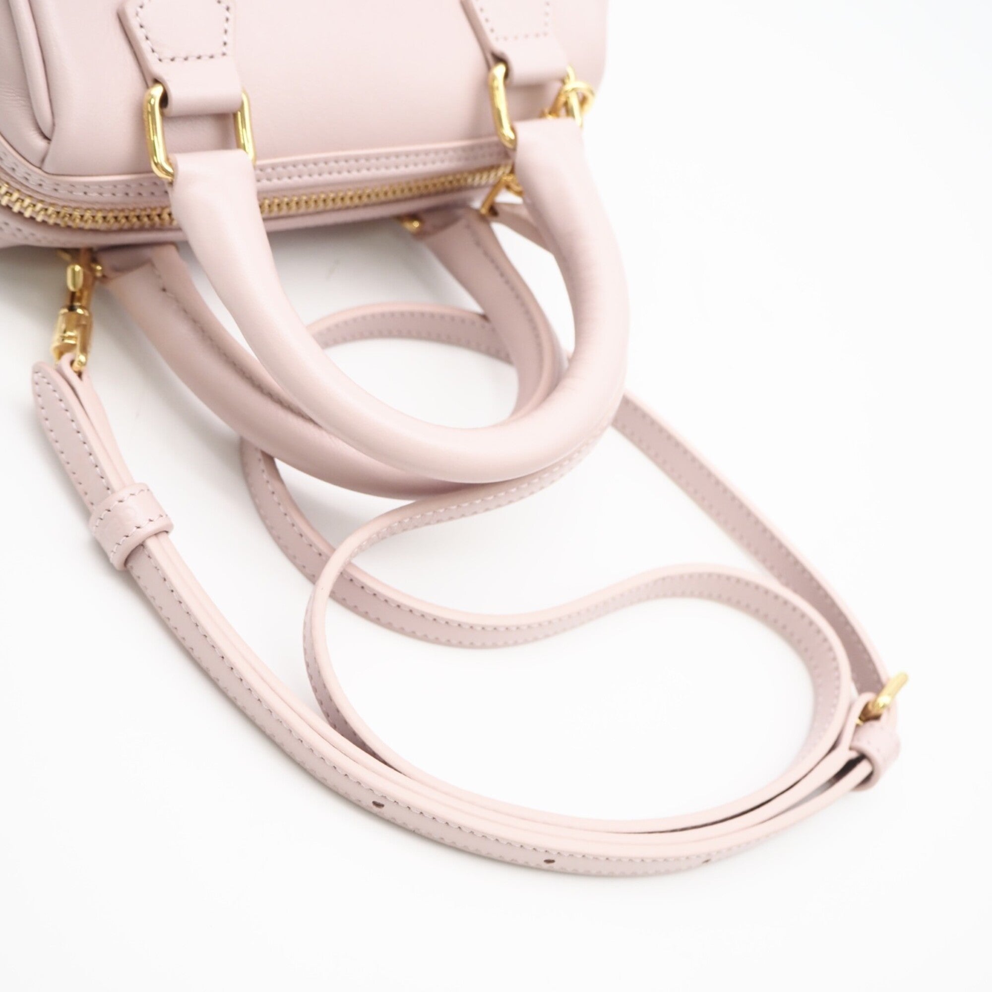 Celine Pink Leather Boston Bag Shoulder Bag (Pre-Owned)