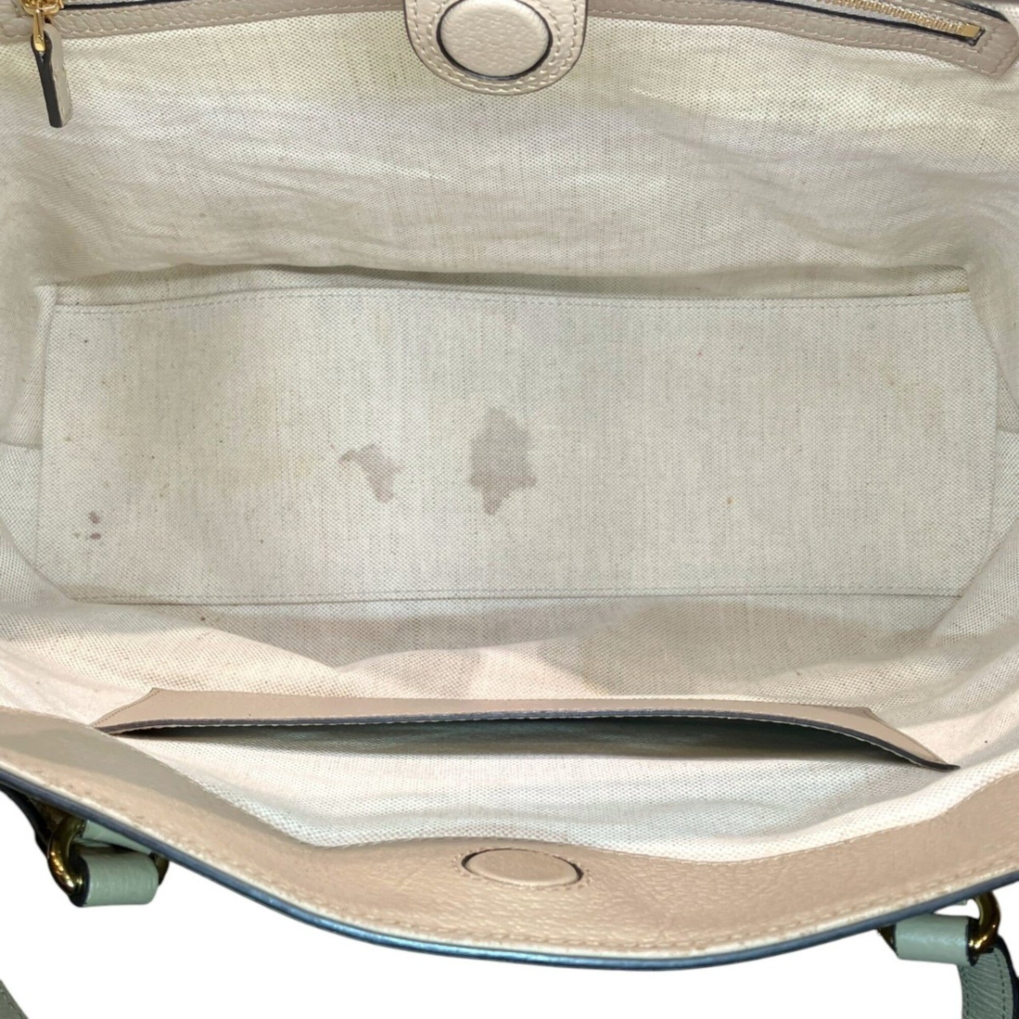 Gucci Ophidia Beige Gg Supreme Leather Tote Bag (Pre-Owned)