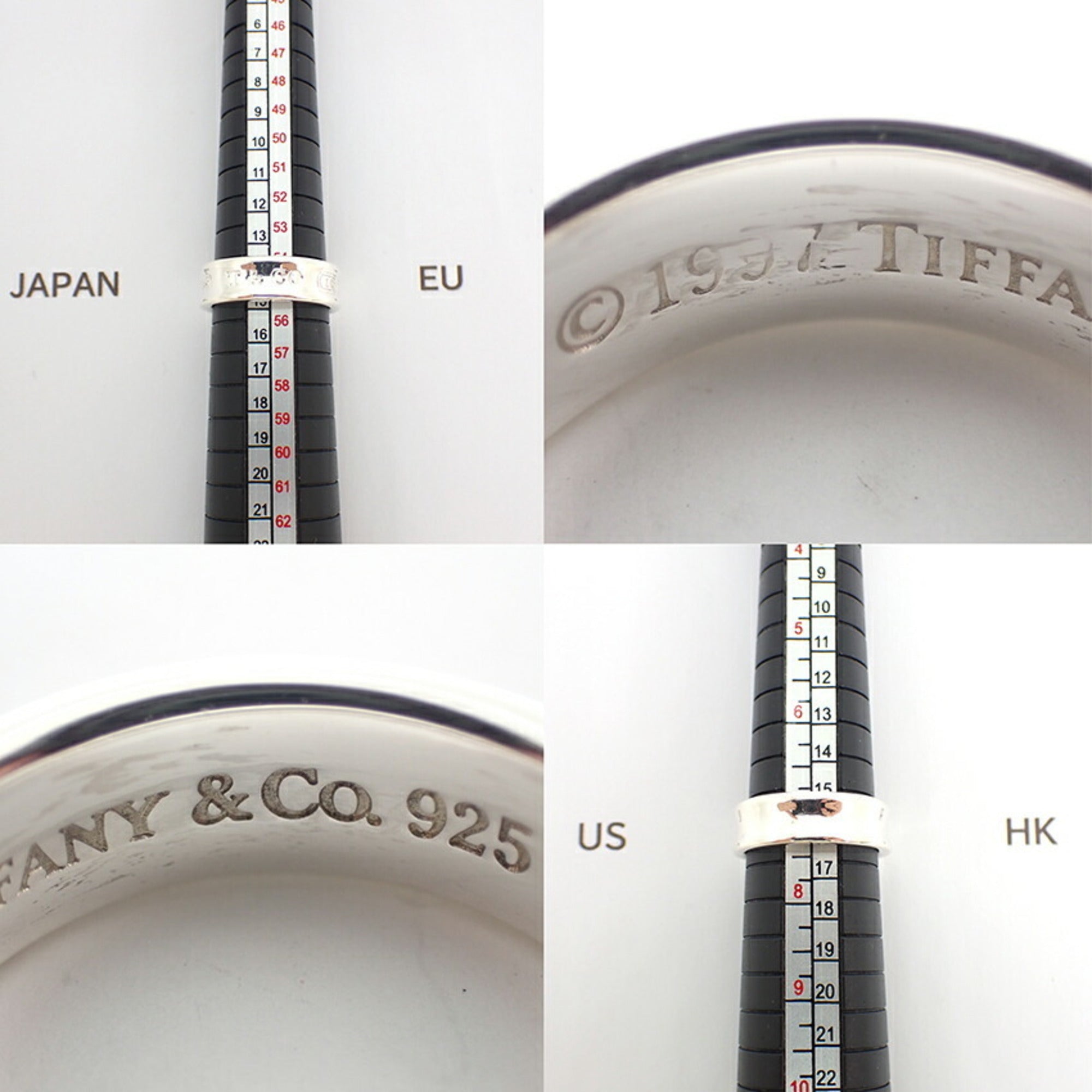 Tiffany Sterling Silver 925 Band Ring (Pre-Owned)