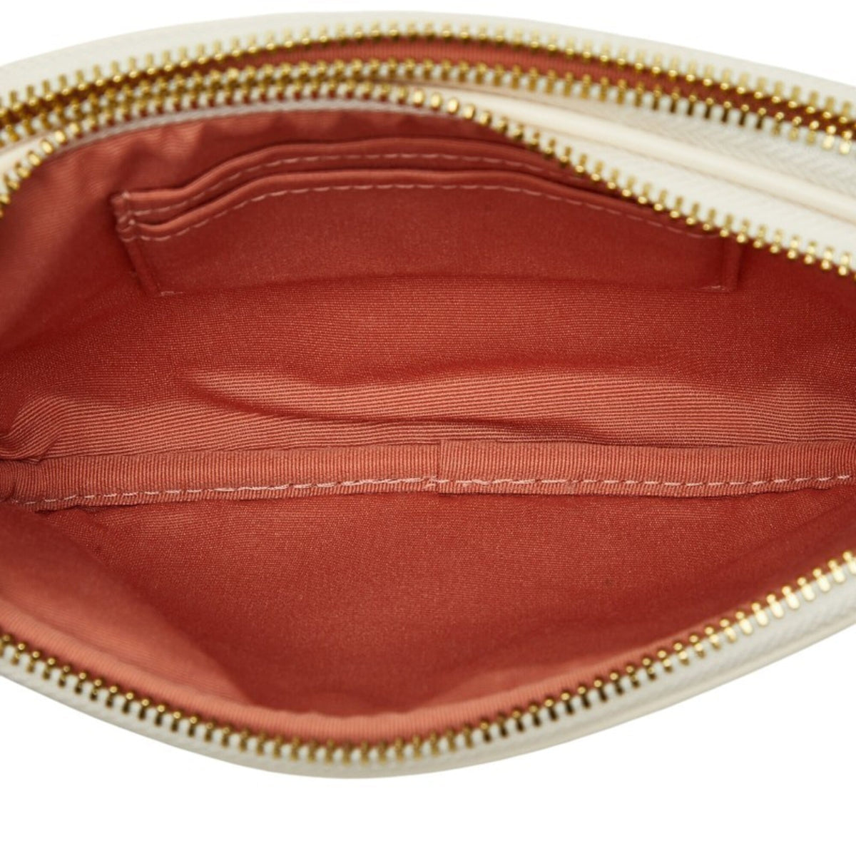 Coach Beige Off-White Raffia Leather Pochette Shoulder Bag (Pre-Owned)