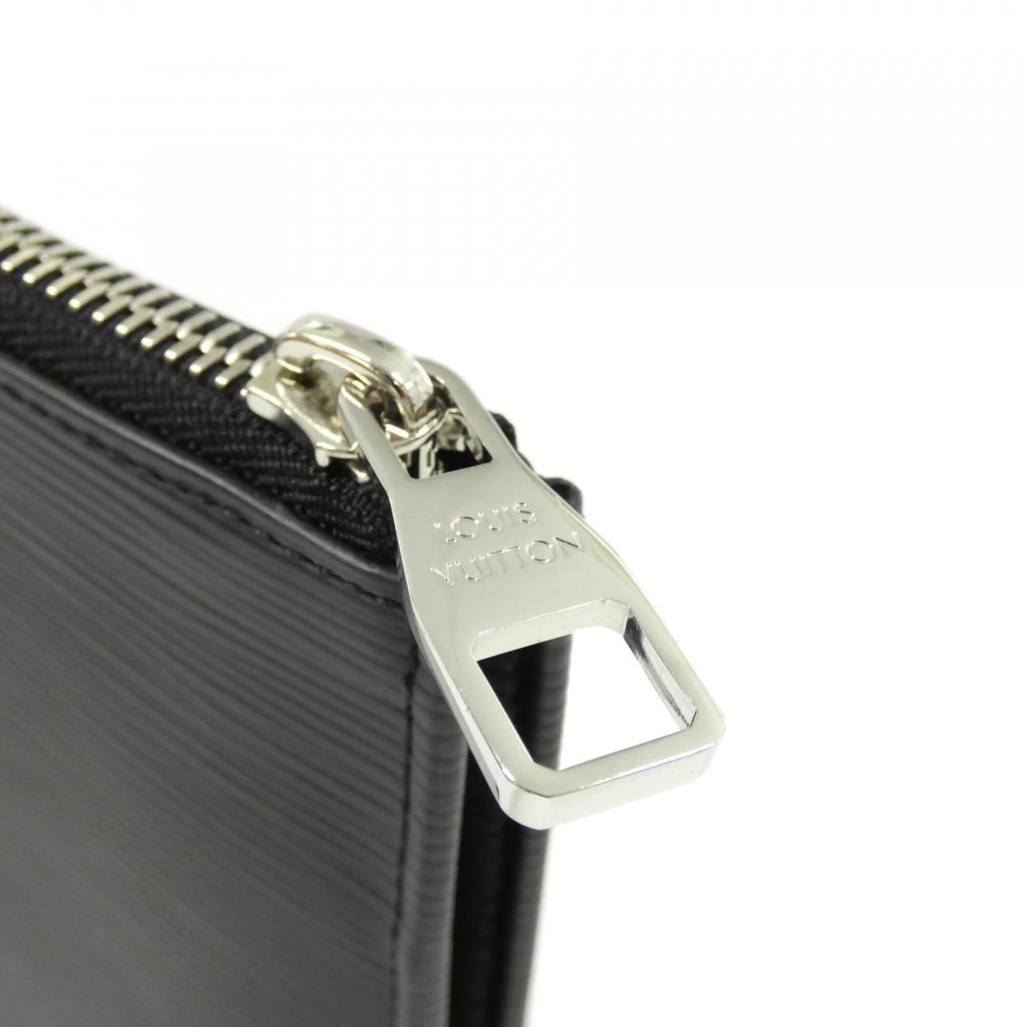 Louis Vuitton Black Leather Handbag Pochette (Pre-Owned)