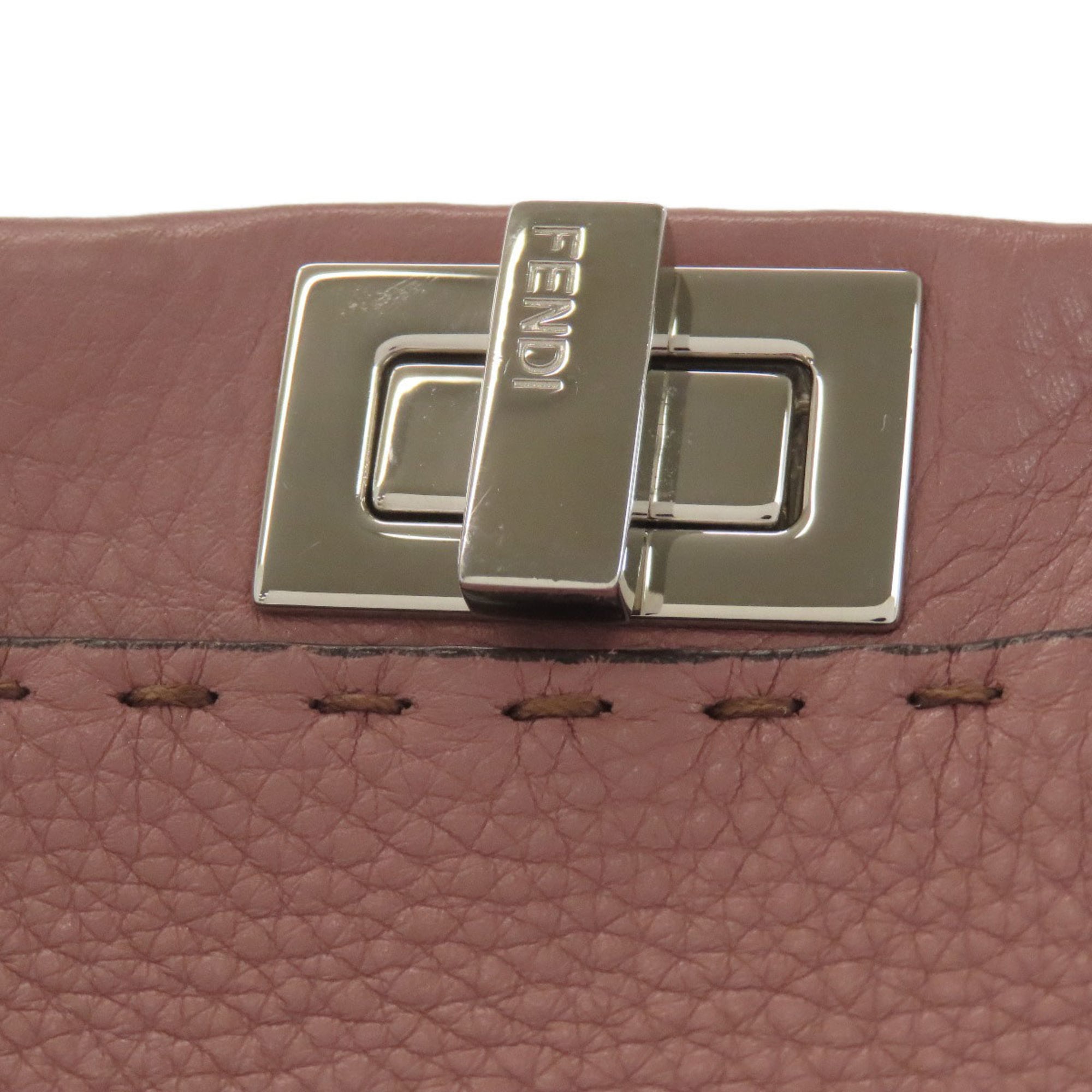 Fendi Pink Leather Handbag (Pre-Owned)