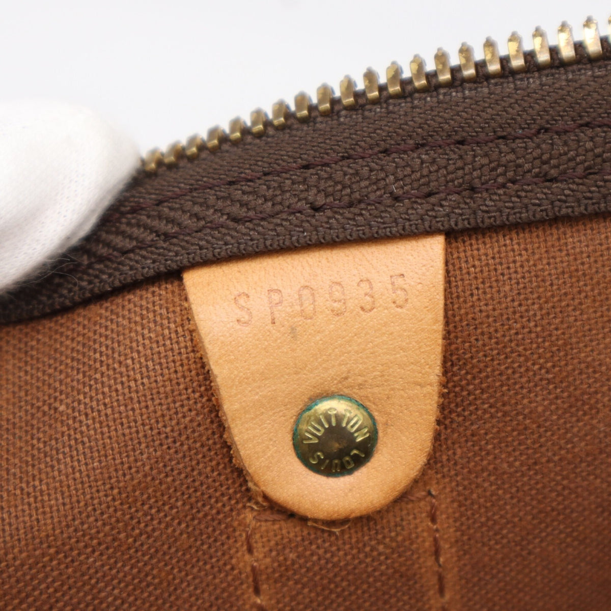 Louis Vuitton Beige Blue Brown Monogram Coated Canvas Leather Boston Bag Handbag (Pre-Owned)